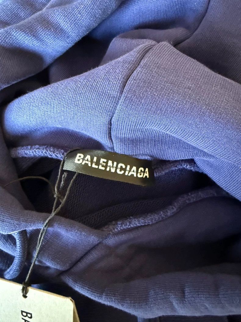 Balenciaga Balenciaga Navy Blue Hoodie with Tags-dmc Size US XS / EU 42 / 0 - 2 Thumbnail