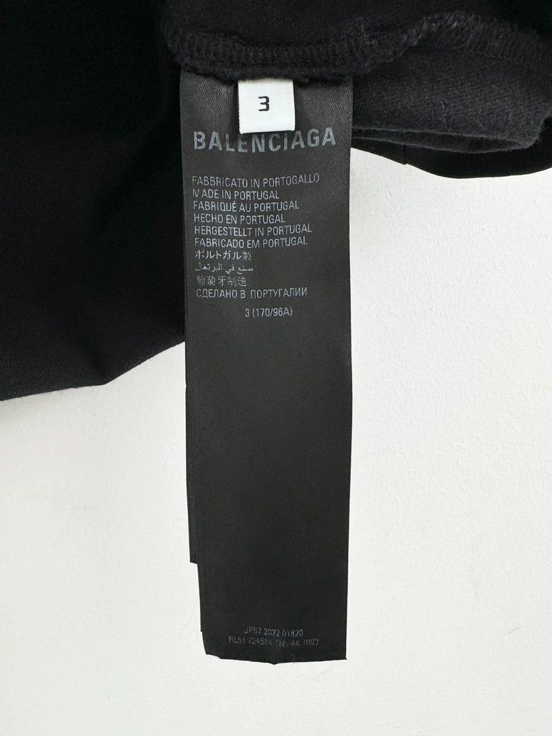 Balenciaga Balenciaga Adidas Black Red Colorblock Tee-dmc Size US M / EU 48-50 / 2 - 8 Thumbnail