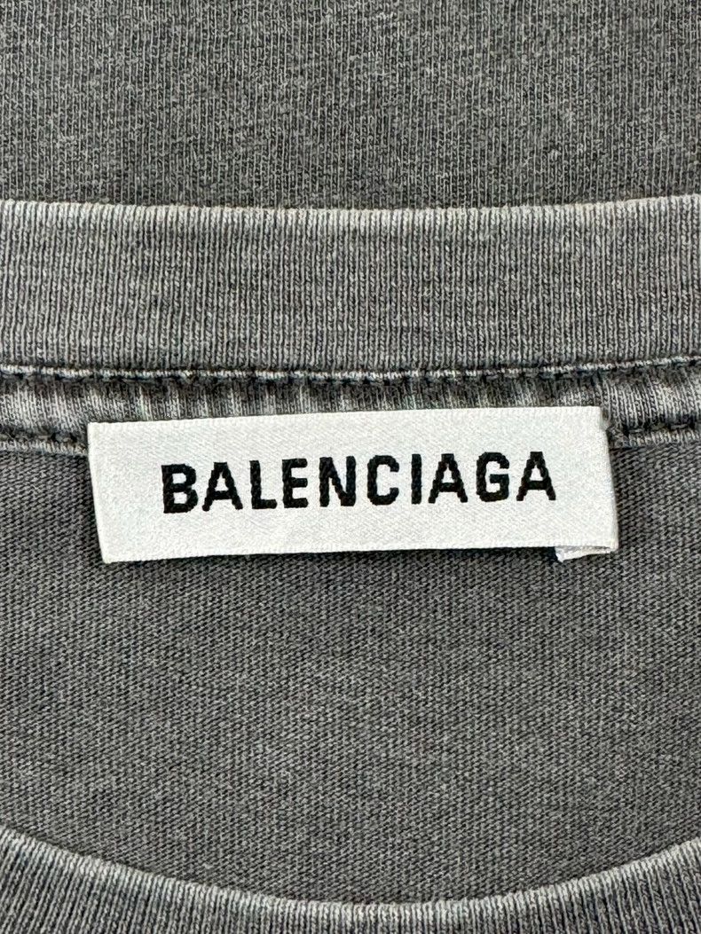 Balenciaga Balenciaga Logo Wash Tee Size M-dmc Size US M / EU 48-50 / 2 - 7 Thumbnail