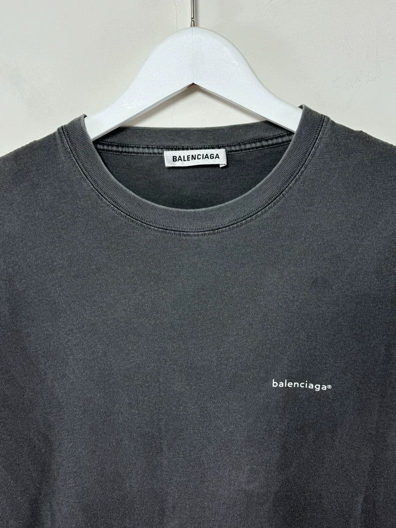 Balenciaga Balenciaga Logo Wash Tee Size M-dmc Size US M / EU 48-50 / 2 - 3 Thumbnail