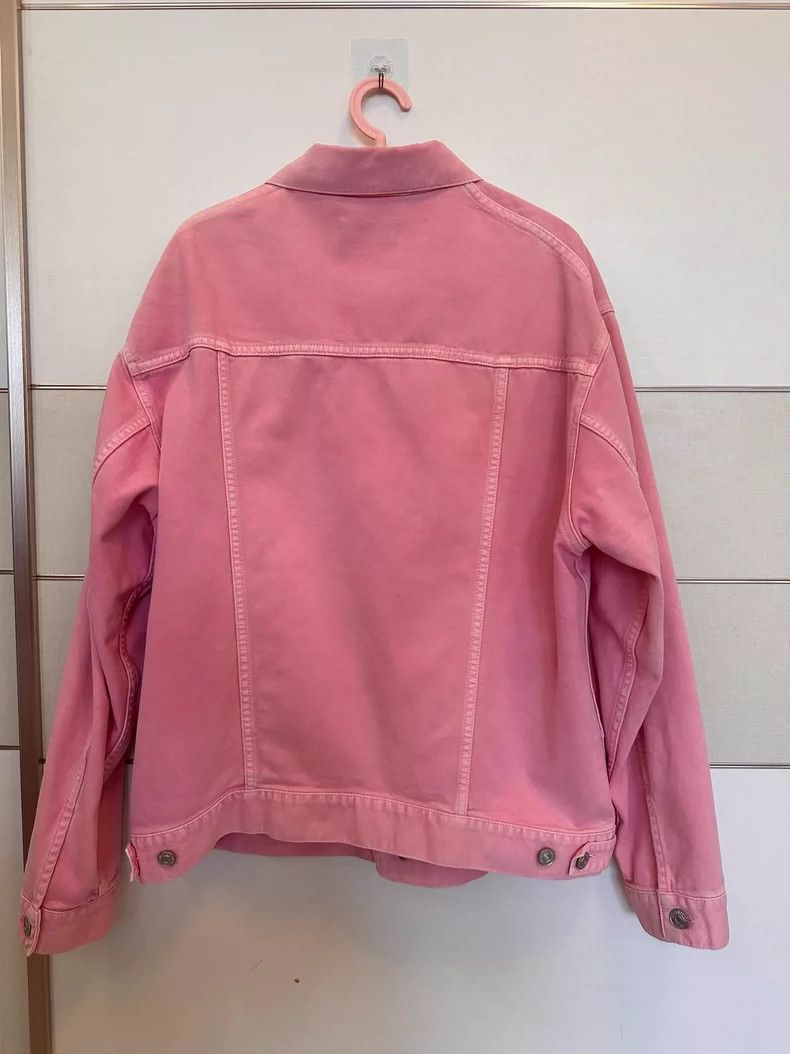 Balenciaga Balenciaga Pink Denim Jacket Unisex Size 34-dmc Size US S / EU 44-46 / 1 - 2 Thumbnail