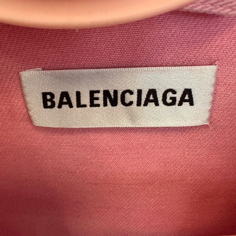 Balenciaga Balenciaga Pink Denim Jacket Unisex Size 34-dmc Size US S / EU 44-46 / 1 - 3 Thumbnail