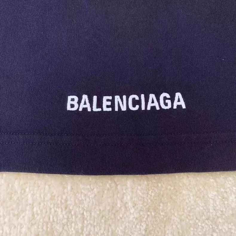 Balenciaga Balenciaga Navy Faux Layered T-shirt XS-dmc Size US XS / EU 42 / 0 - 8 Thumbnail