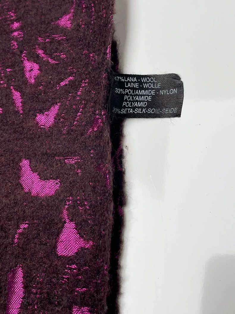 Kenzo Kenzo Embroidered Wool Silk Scarf Shawl-dmc Size ONE SIZE - 7 Thumbnail