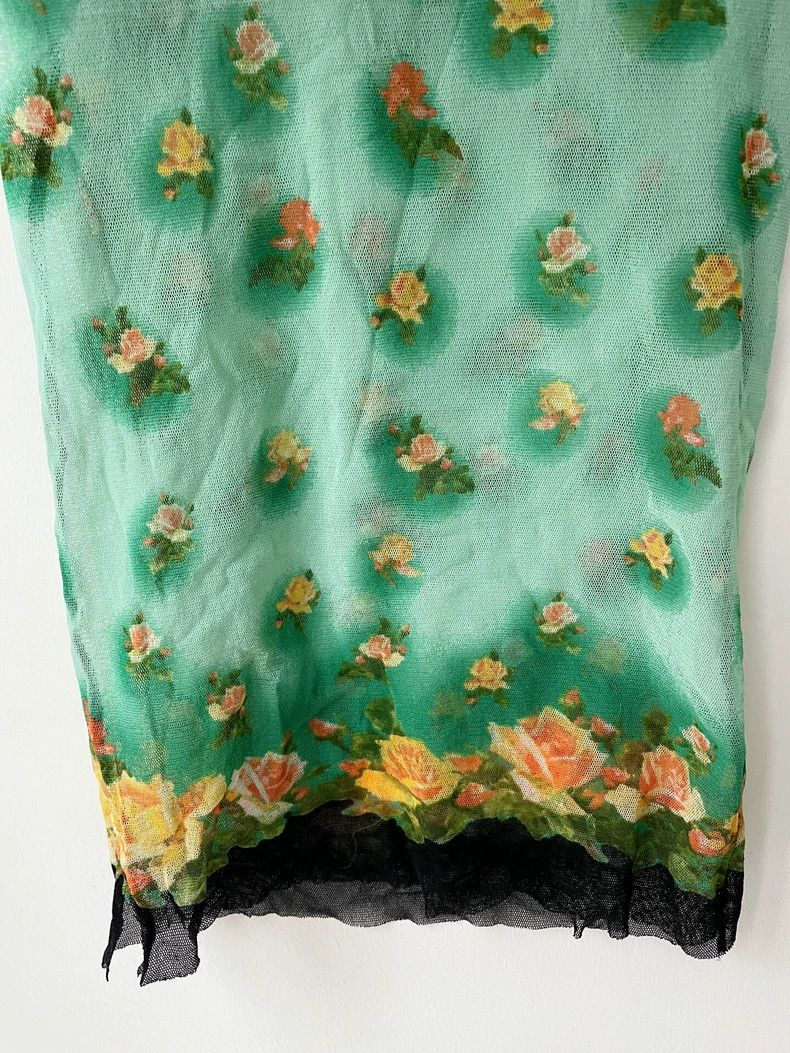 Jean Paul Gaultier Jean Paul Gaultier Rose Pattern Tank Top-dmc Size US S / EU 44-46 / 1 - 5 Thumbnail