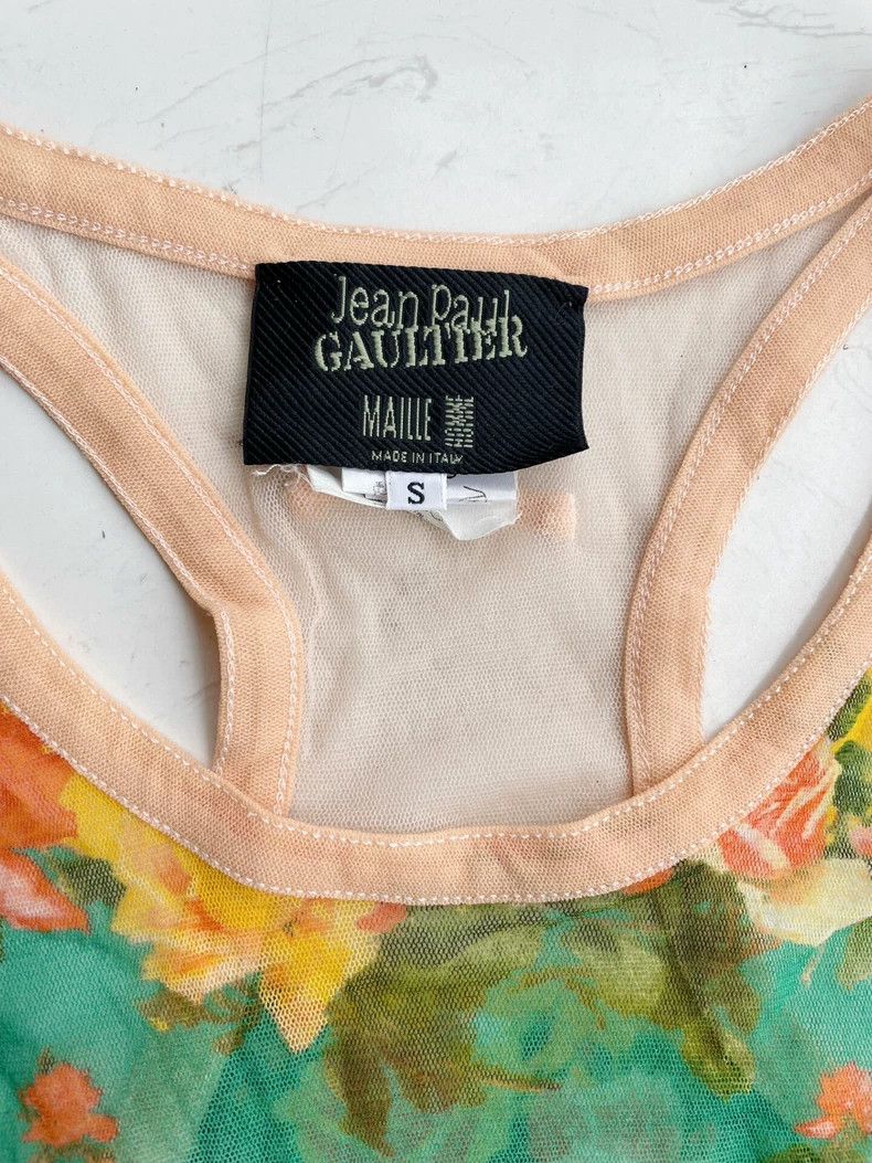 Jean Paul Gaultier Jean Paul Gaultier Rose Pattern Tank Top-dmc Size US S / EU 44-46 / 1 - 4 Thumbnail