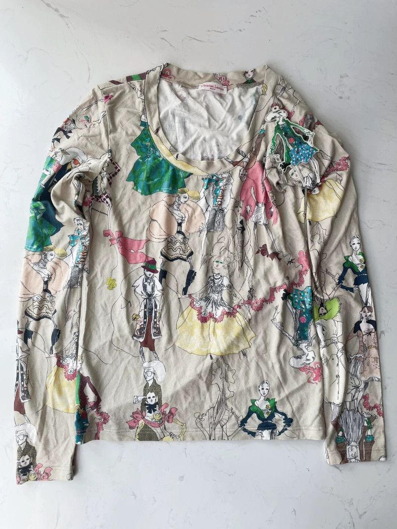 Christian Lacroix Christian Lacroix Long Sleeve Vintage T-Shirt-dmc Size US M / EU 48-50 / 2 - 3 Thumbnail