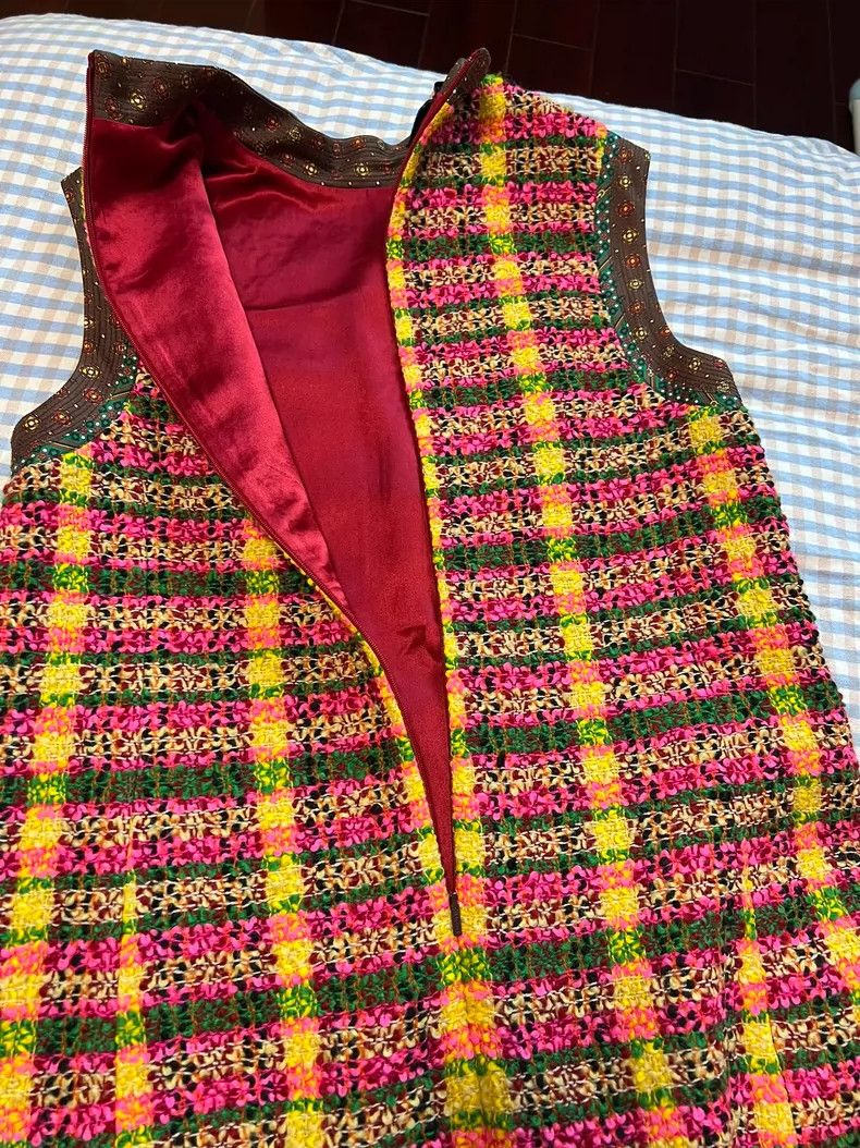 Gucci Sleeveless Wool Dress with Silk Lining-dmc