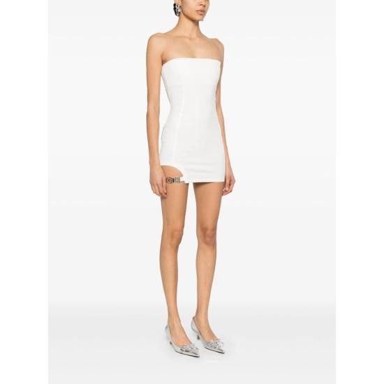 GCDS GCDS Women Dresses B1CW1007TM7 OFFWH WHITE Size M / US 6-8 / IT 42-44 - 5 Thumbnail