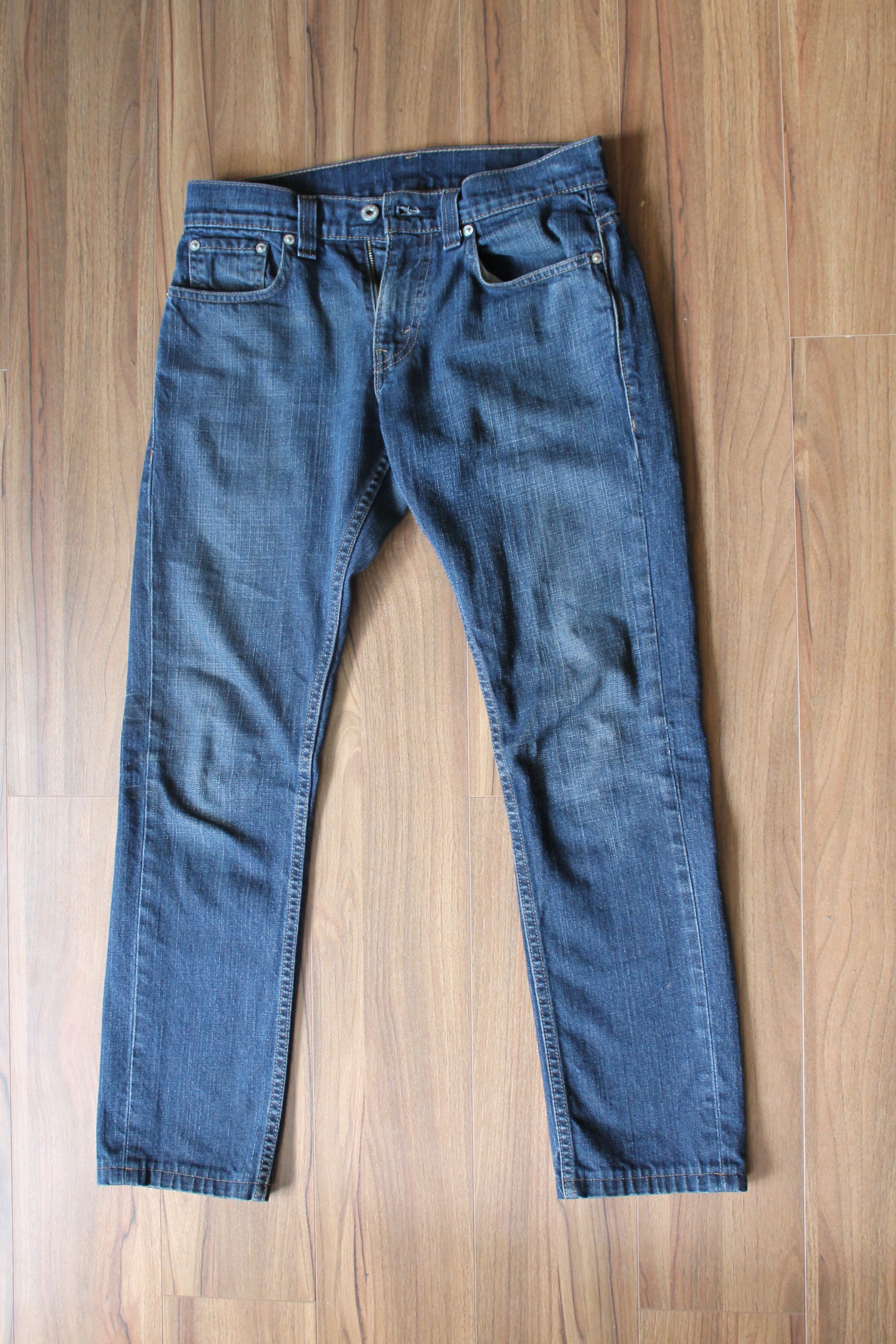 Levi's Navy Blue Levi's 511 Selvedge Denim Jeans (29x30) Size US 29 - 1 Preview