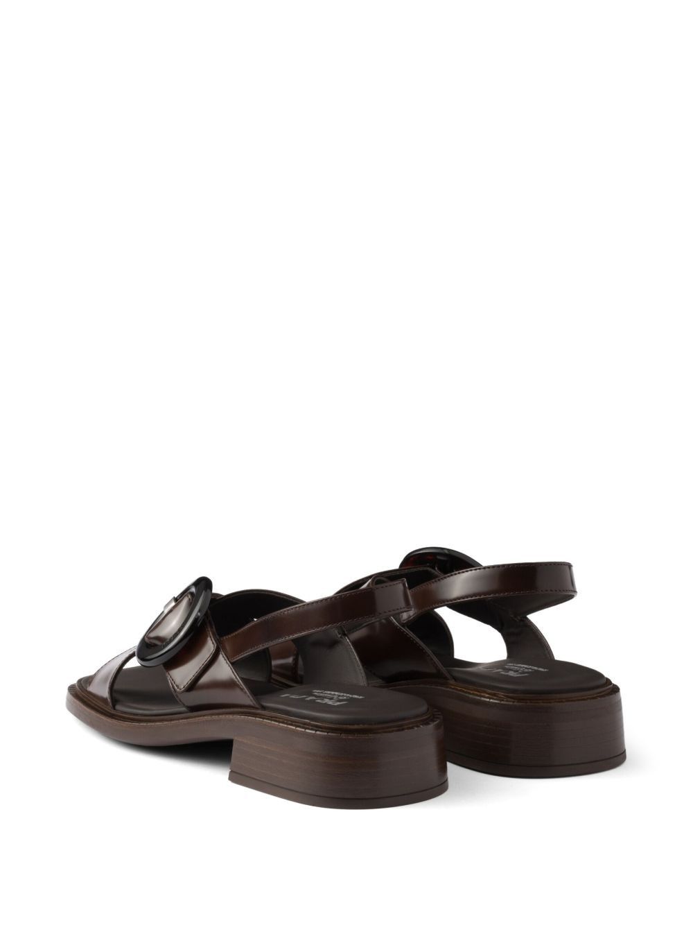 Prada LEATHER SLINGBACK SANDALS Size US 10 / IT 40 - 4 Thumbnail