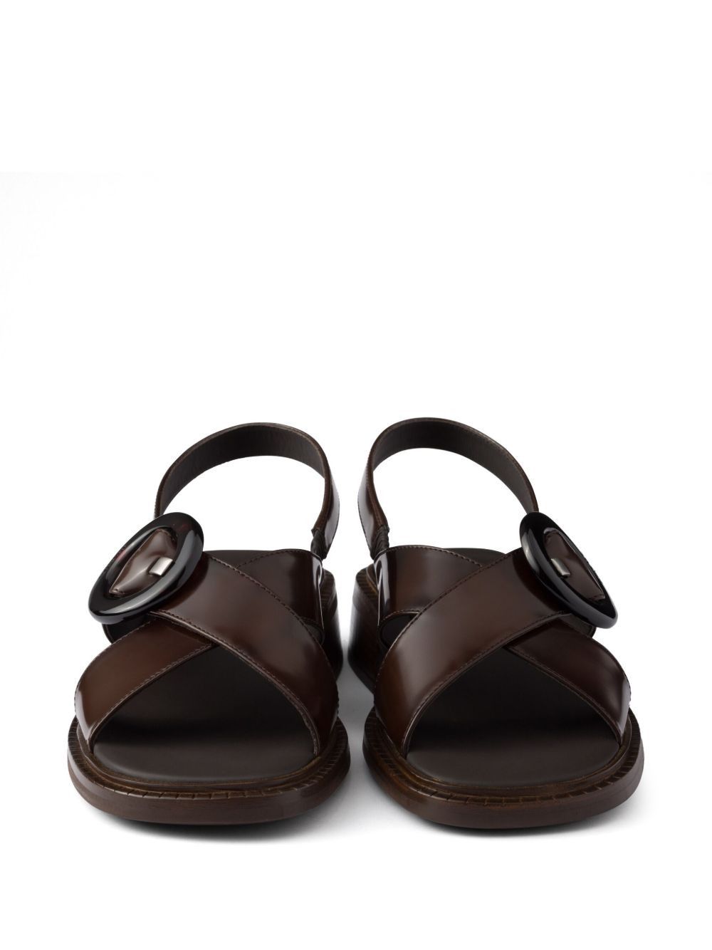 Prada LEATHER SLINGBACK SANDALS Size US 10 / IT 40 - 5 Thumbnail