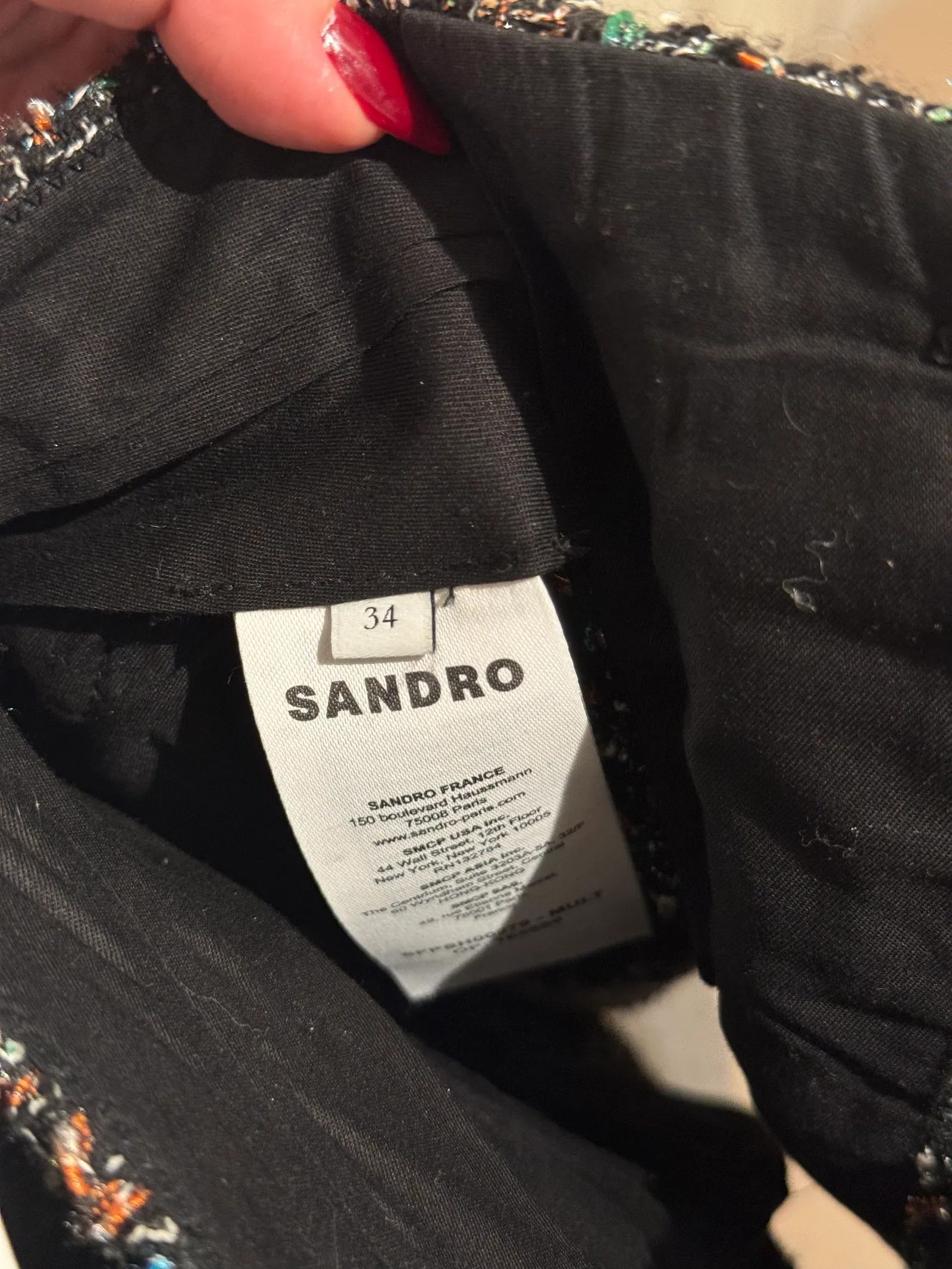 Sandro Sandro Sandro Tweed Shorts Shorts Size 25" / US 0 / IT 36 - 3 Thumbnail
