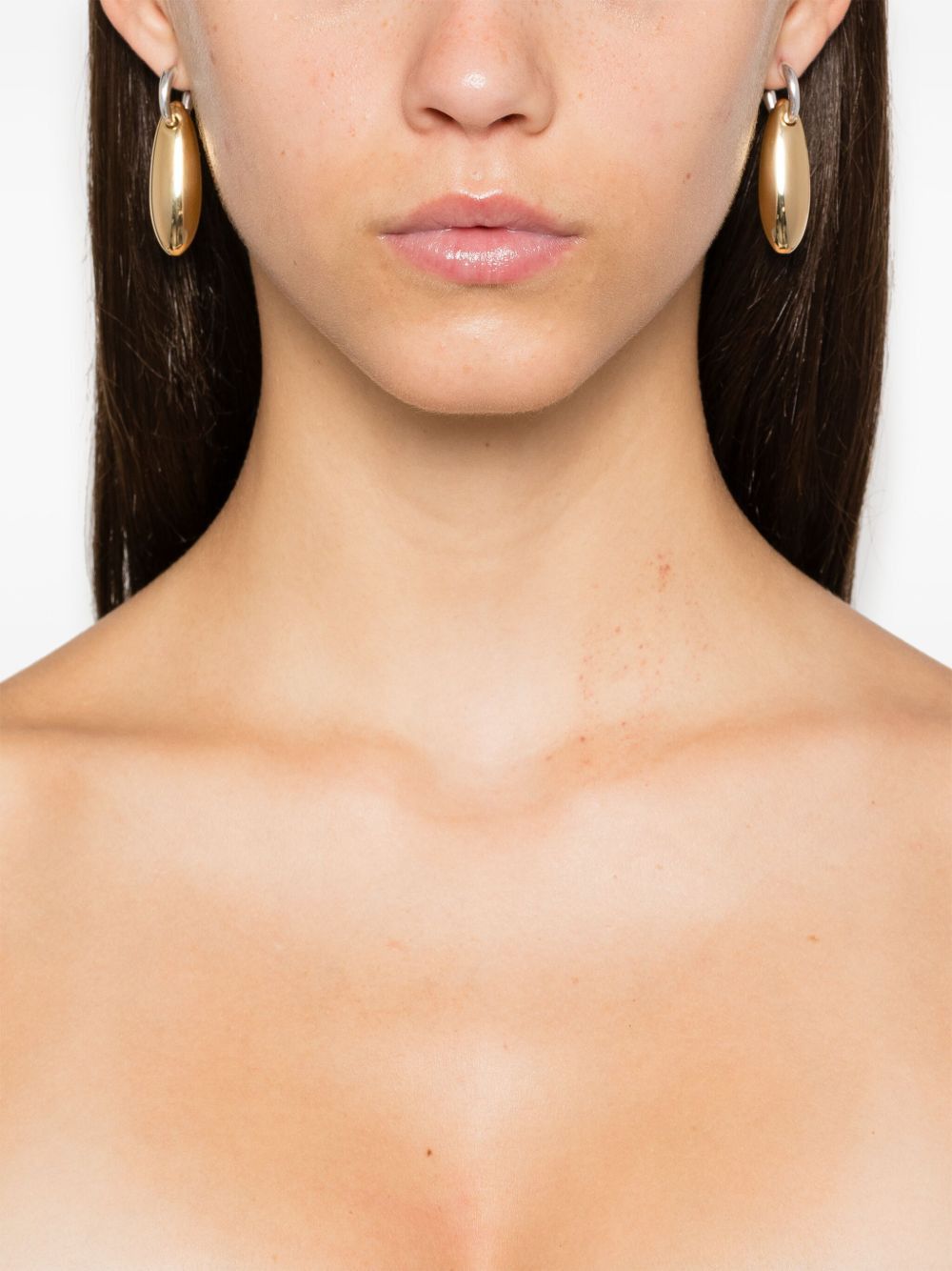 Bottega Veneta ELLIPSE SILVER EARRINGS Size ONE SIZE - 2 Thumbnail