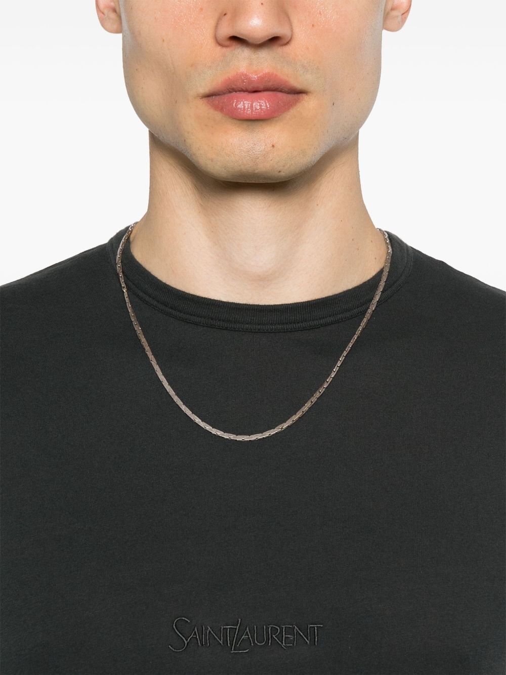 Saint Laurent Paris LOGO COTTON T-SHIRT Size US XL / EU 56 / 4 - 2 Thumbnail