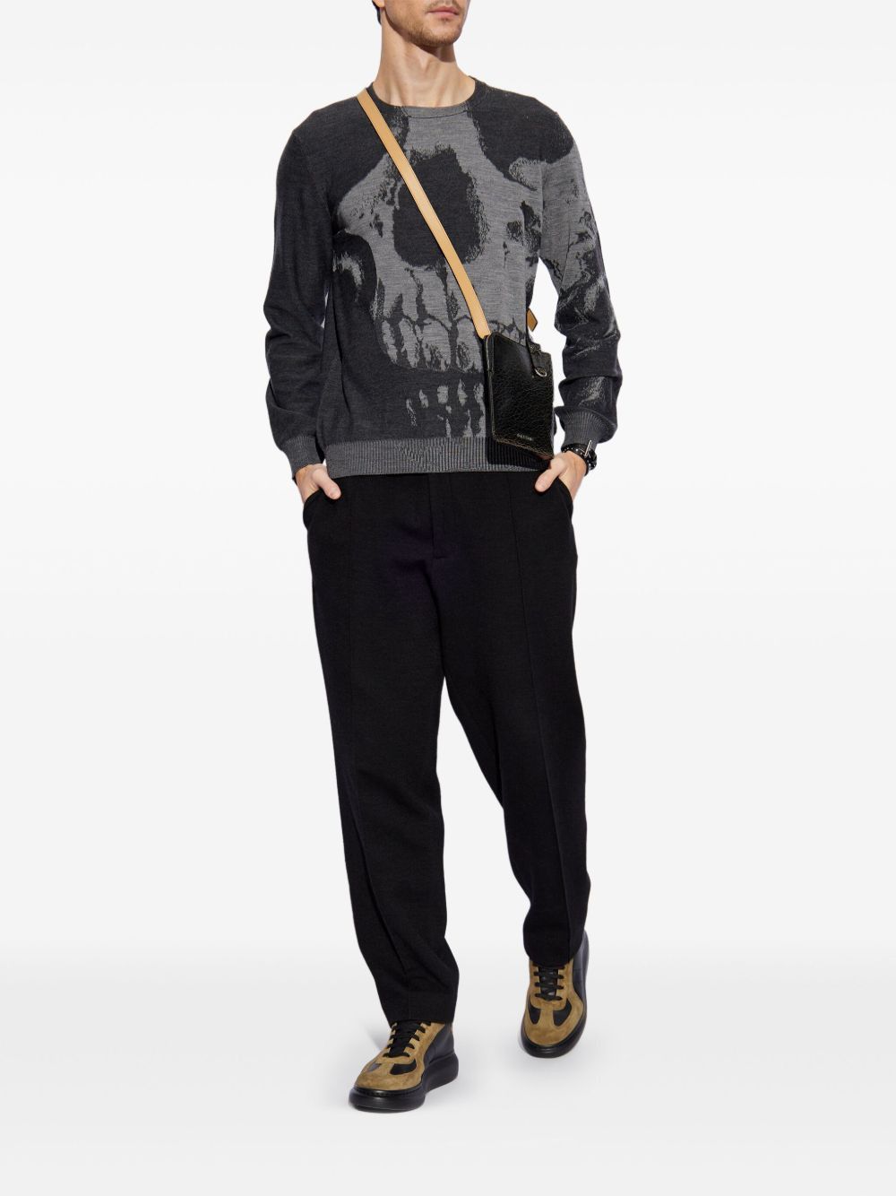 Alexander McQueen SKULL WOOL SWEATER Size US S / EU 44-46 / 1 - 5 Thumbnail
