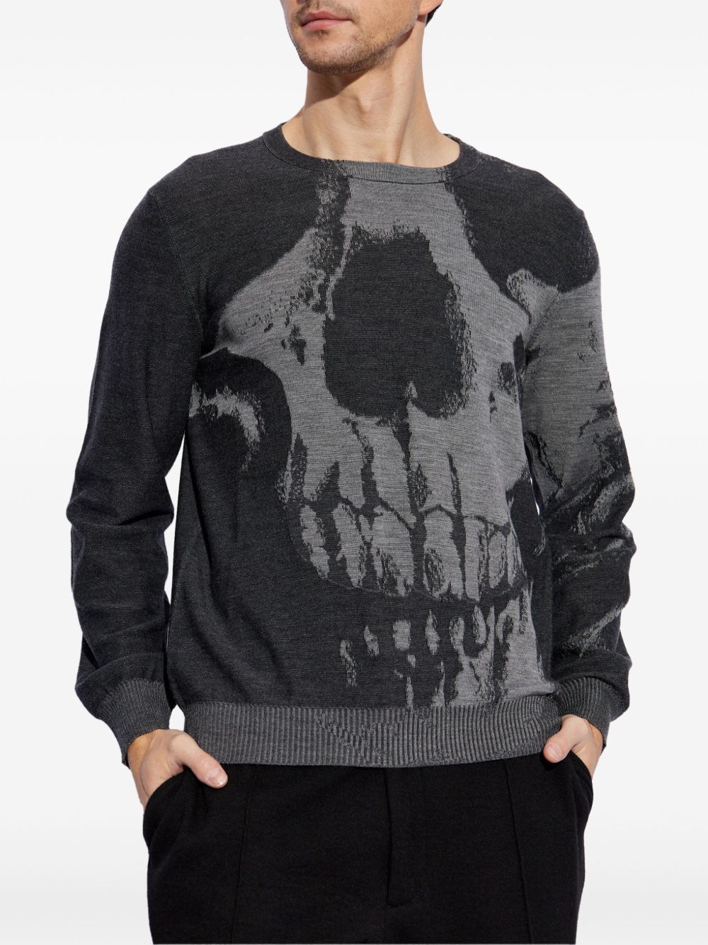 Alexander McQueen SKULL WOOL SWEATER Size US S / EU 44-46 / 1 - 3 Thumbnail