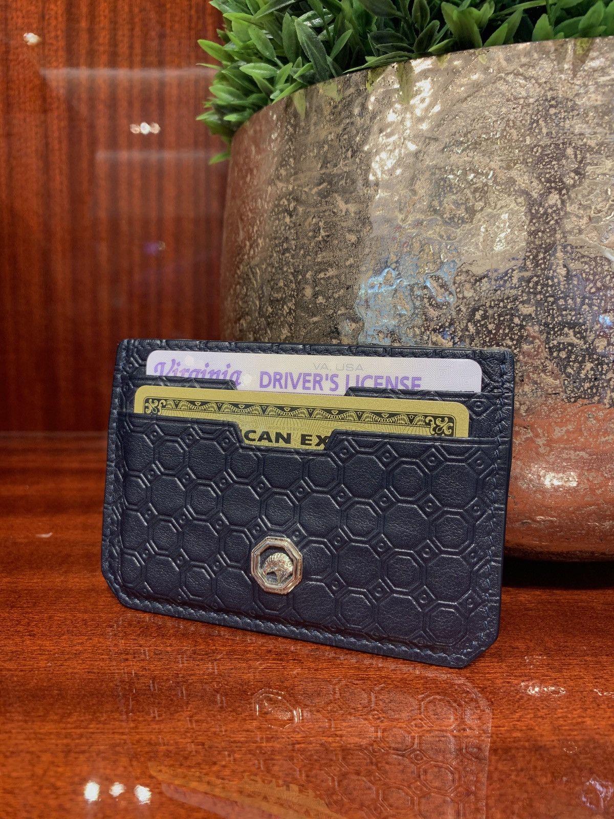 Symbol Stefano Ricci Card Holder Stefano Ricci Small Logo Leather