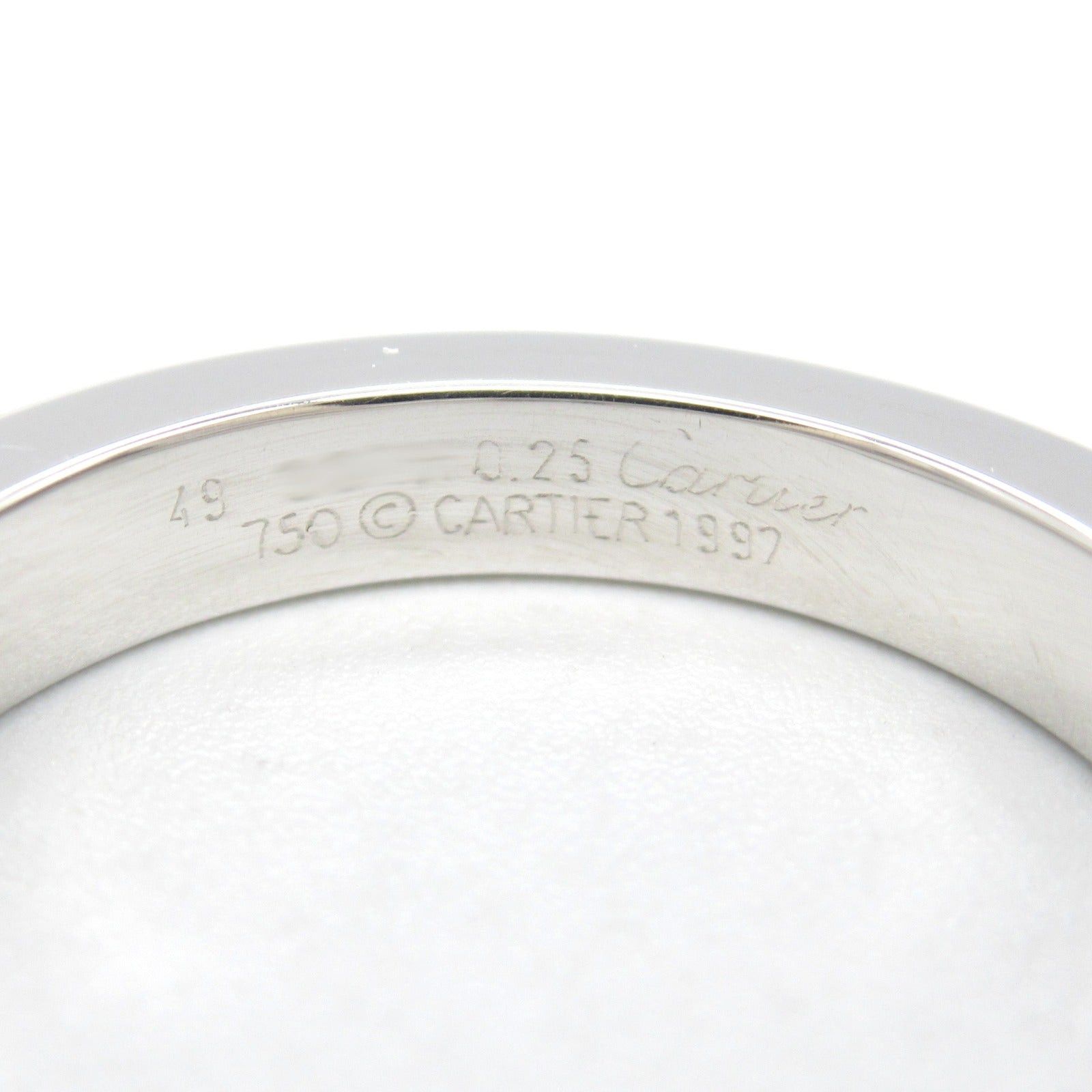 Cartier Cartier Tank Ring 1Pd K18Wg (White Gold) Diamond Clear Size ONE SIZE - 4 Thumbnail