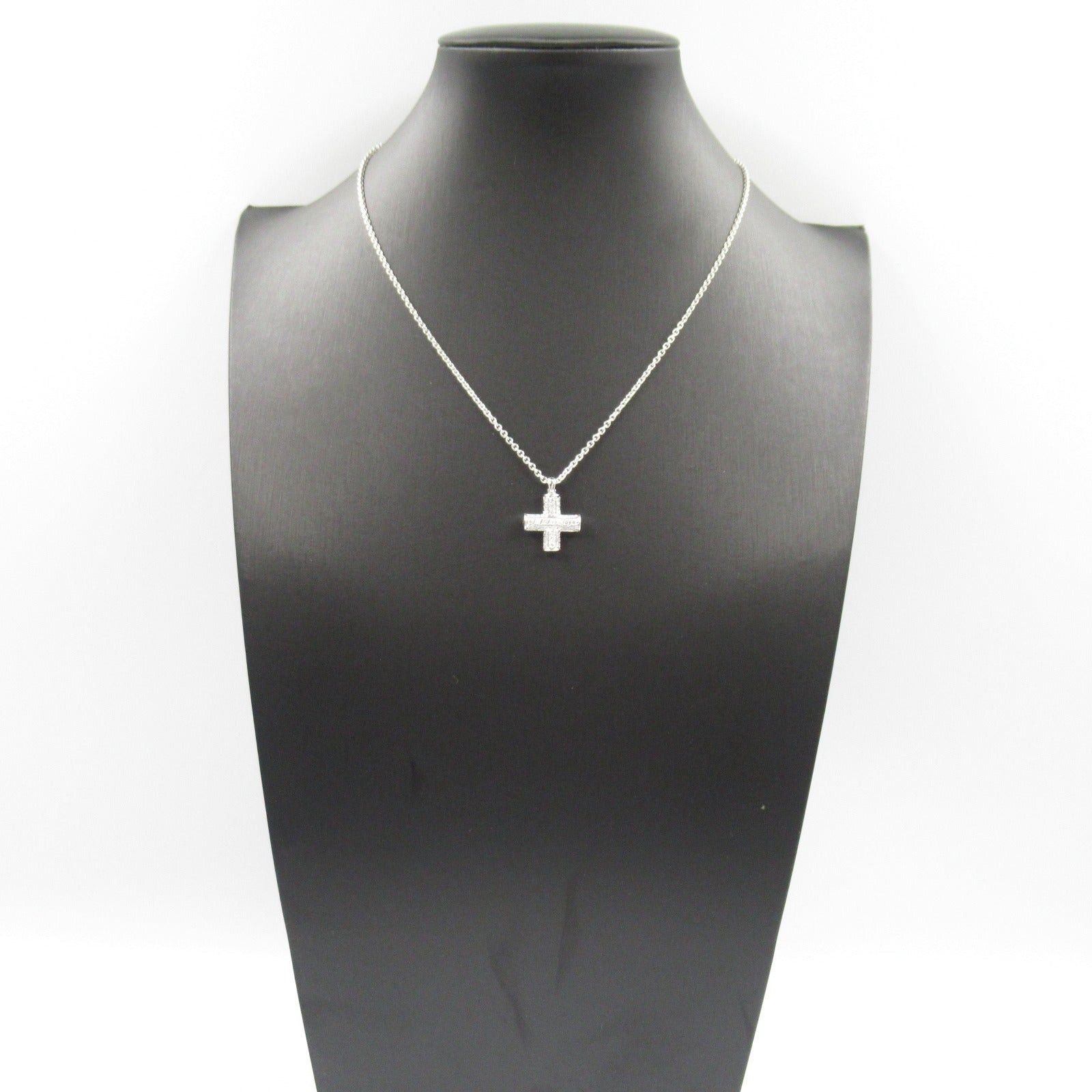 Bvlgari Bvlgari Greek Cross Diamond Necklace K18Wg (White Gold) Clear Size ONE SIZE - 9 Thumbnail