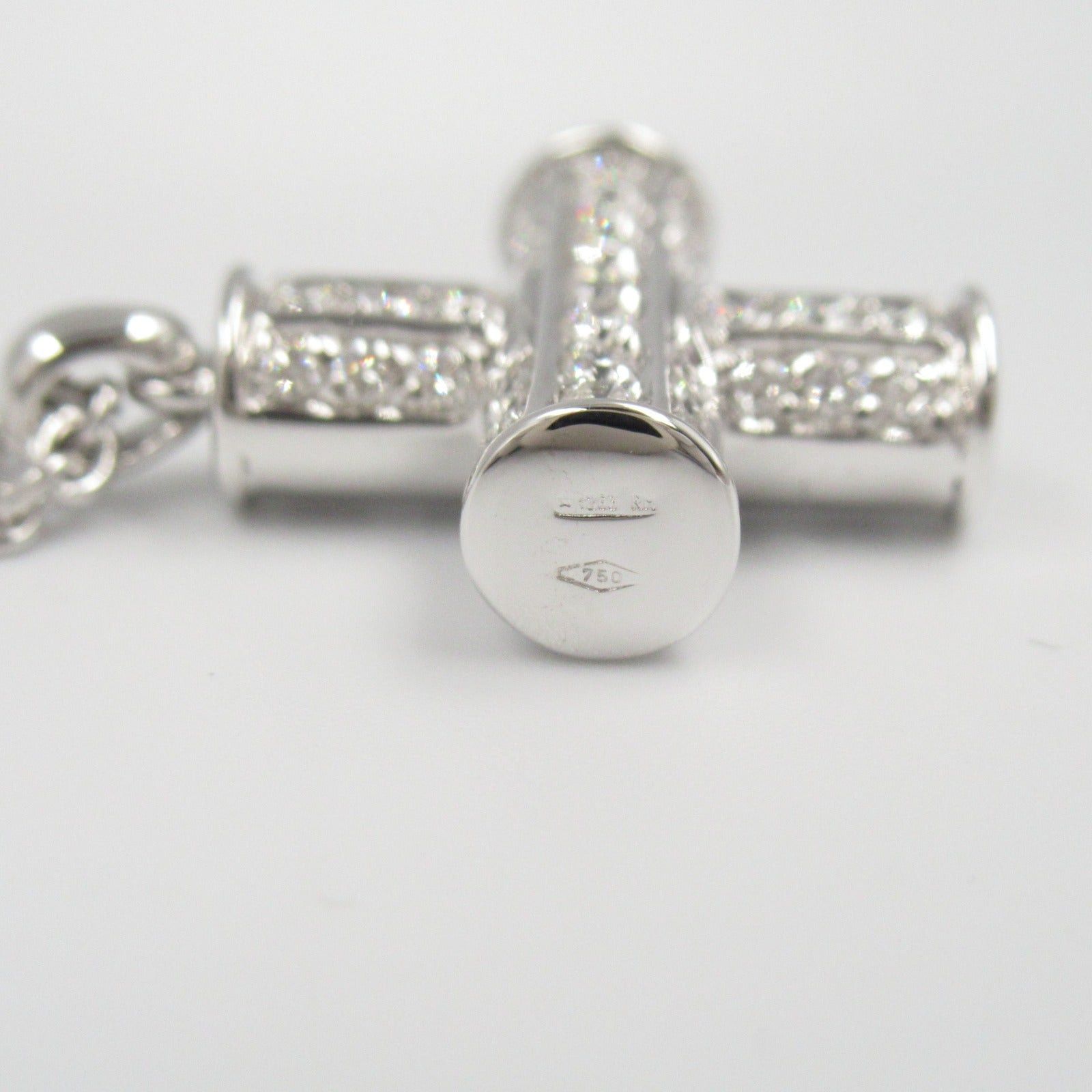 Bvlgari Bvlgari Greek Cross Diamond Necklace K18Wg (White Gold) Clear Size ONE SIZE - 5 Thumbnail