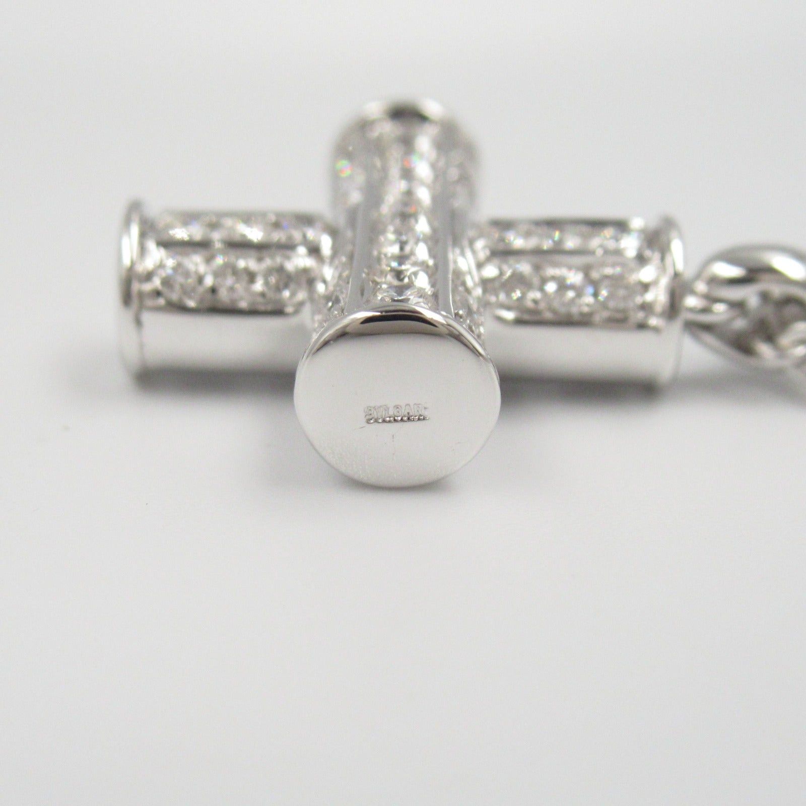 Bvlgari Bvlgari Greek Cross Diamond Necklace K18Wg (White Gold) Clear Size ONE SIZE - 4 Thumbnail