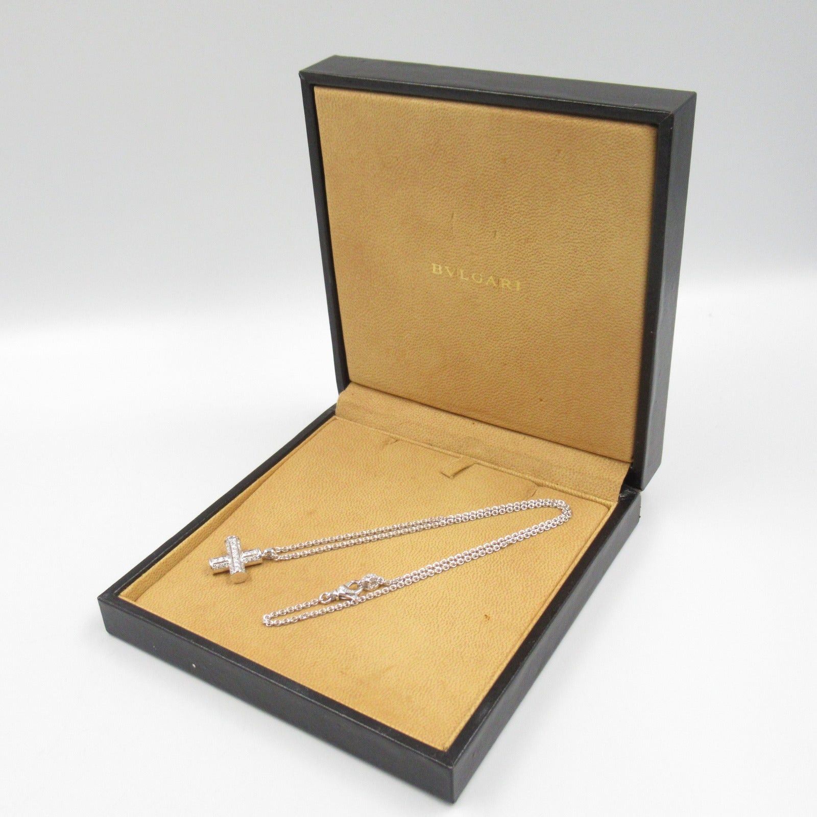 Bvlgari Bvlgari Greek Cross Diamond Necklace K18Wg (White Gold) Clear Size ONE SIZE - 8 Thumbnail