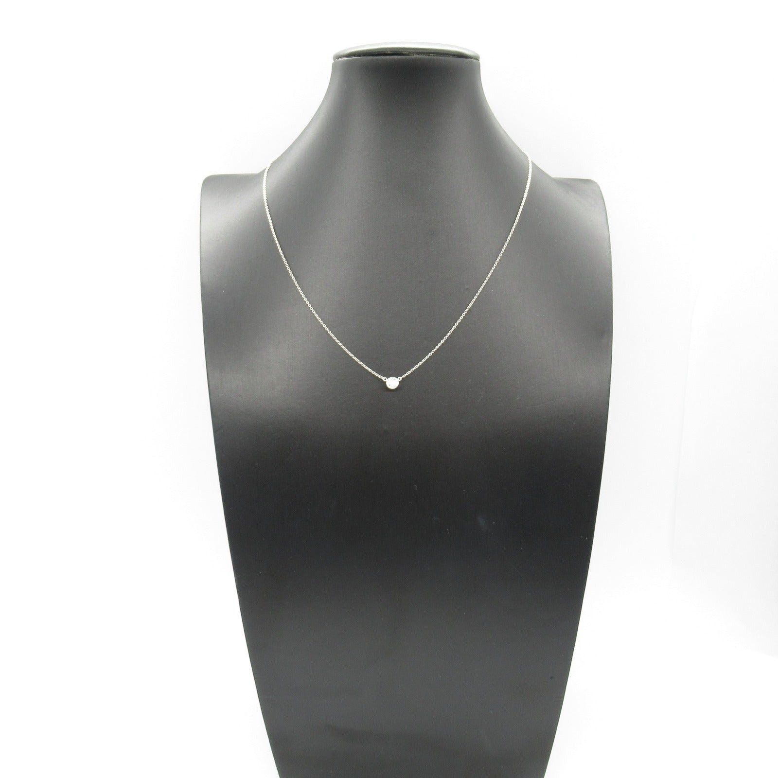 Tiffany & Co. Tiffany Co Elsa Peretti 1P Diamond Necklace Pt950 Platinum Clear Size ONE SIZE - 6 Thumbnail