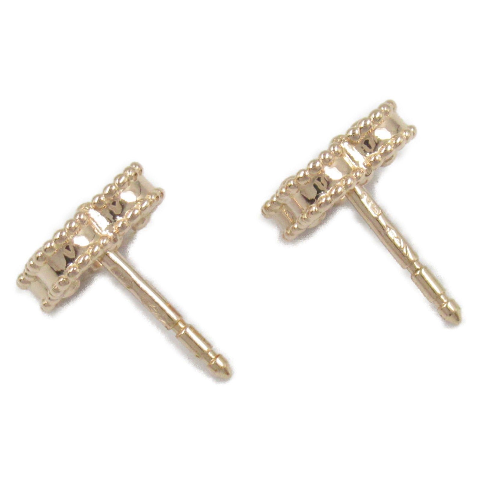 Van Cleef & Arpels Van Cleef Arpels Sweet Alhambra Carnelian Earrings K18Pg (Pink Gold) Red Size ONE SIZE - 3 Thumbnail