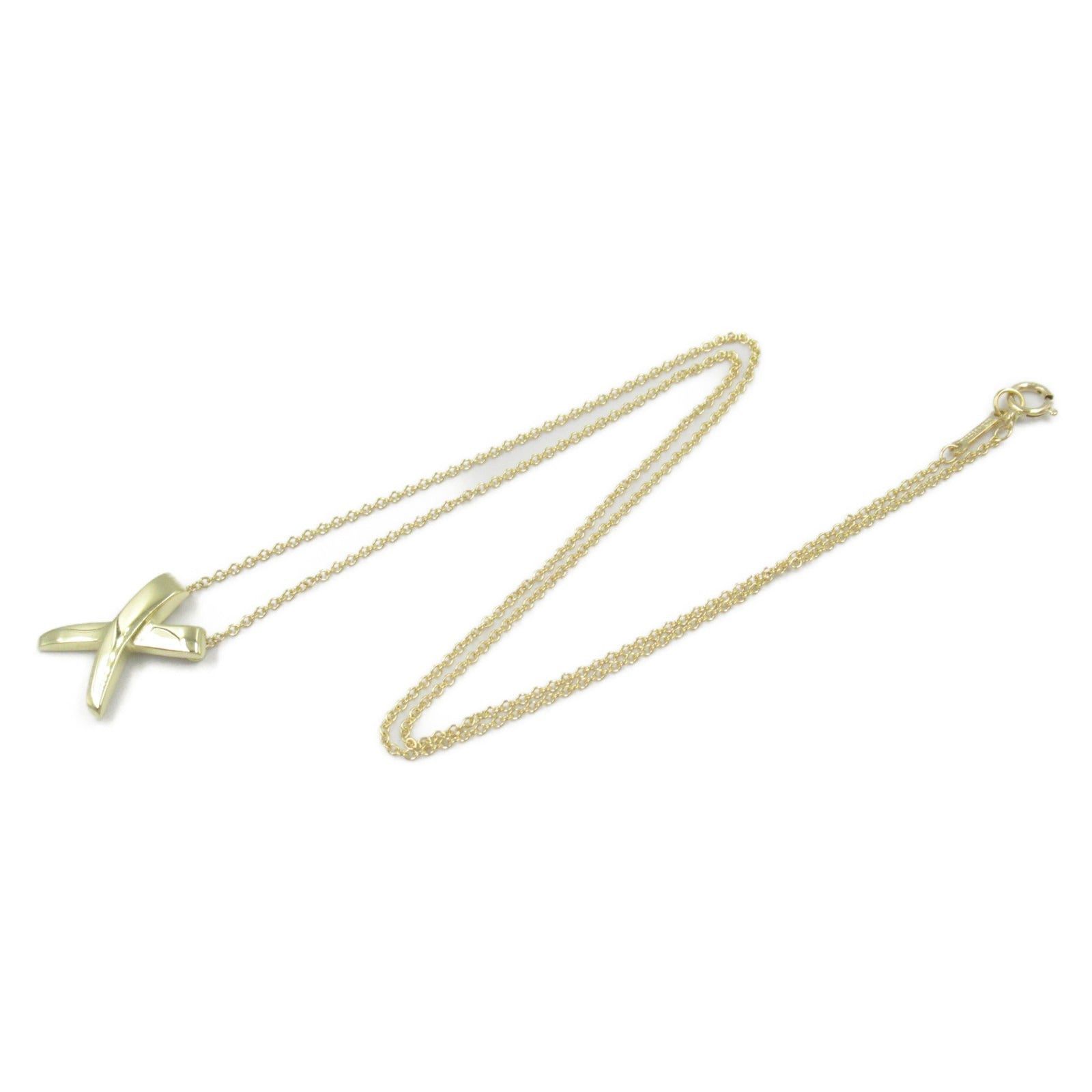 Tiffany & Co. Tiffany Co Paloma Picasso Graffiti X Necklace K18 (Yellow Gold) Gold Size ONE SIZE - 3 Thumbnail