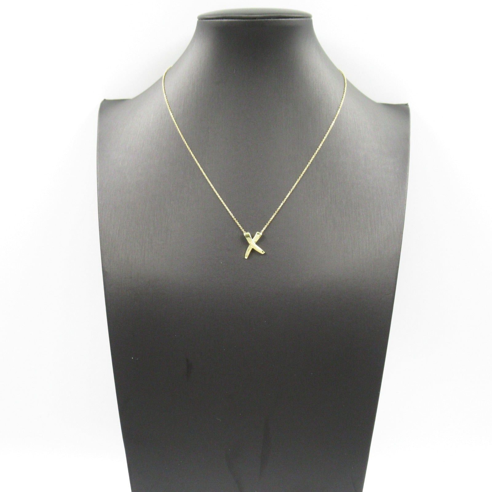 Tiffany & Co. Tiffany Co Paloma Picasso Graffiti X Necklace K18 (Yellow Gold) Gold Size ONE SIZE - 7 Thumbnail