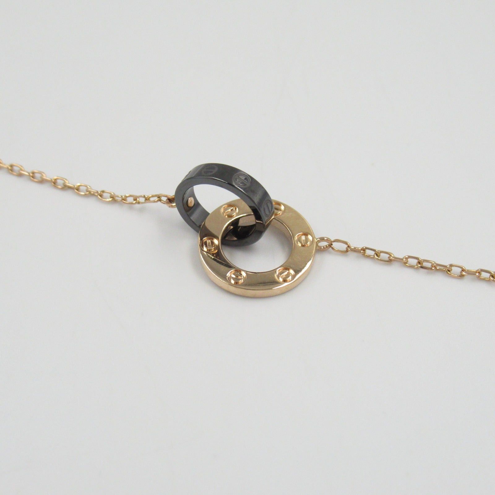 Cartier Cartier Love Necklace Diamond Ceramic K18Pg (Pink Gold) Clear Size ONE SIZE - 6 Thumbnail
