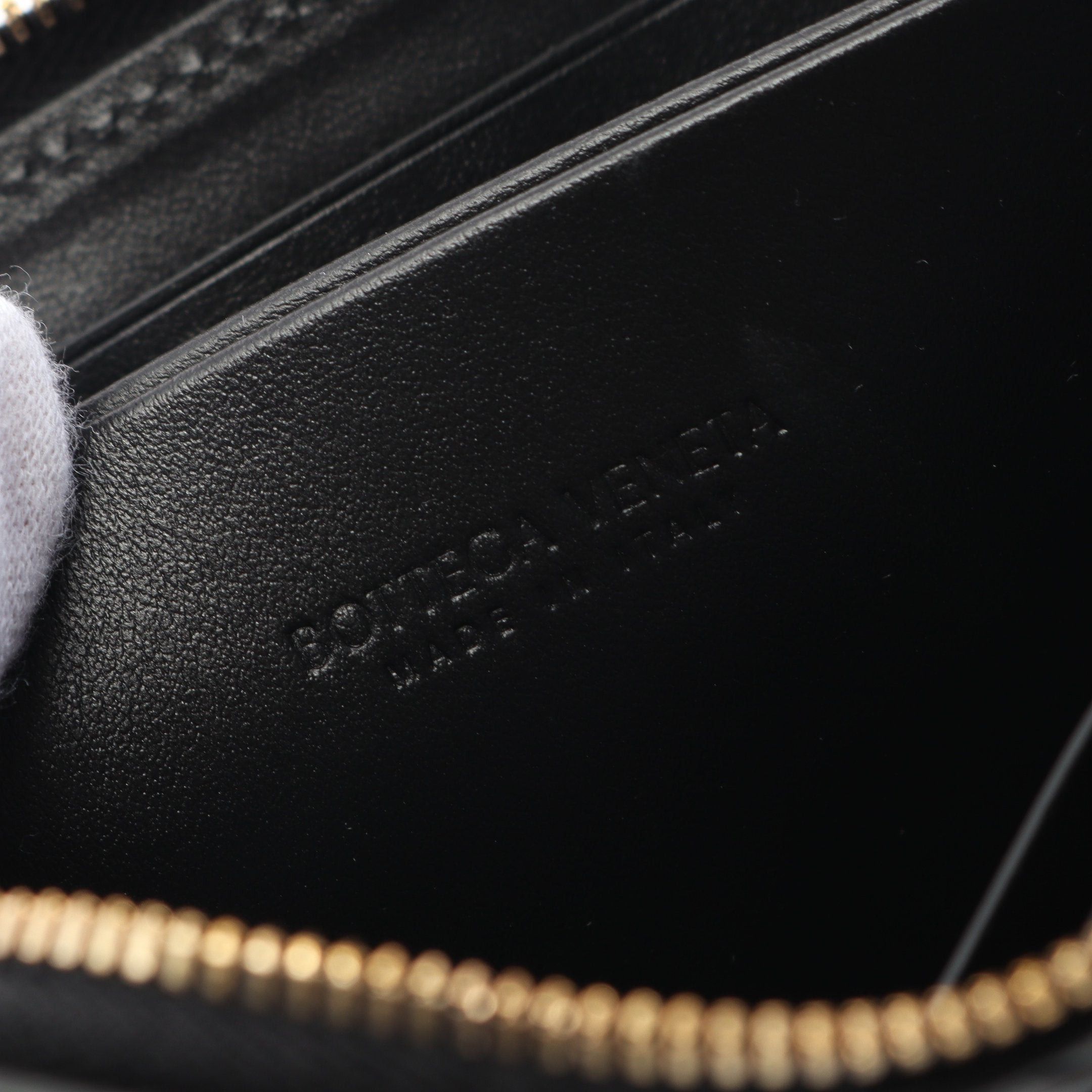 Bottega Veneta Bottega Veneta Intrecciato Card Case Coin Purse Leather Black Size ONE SIZE - 4 Thumbnail