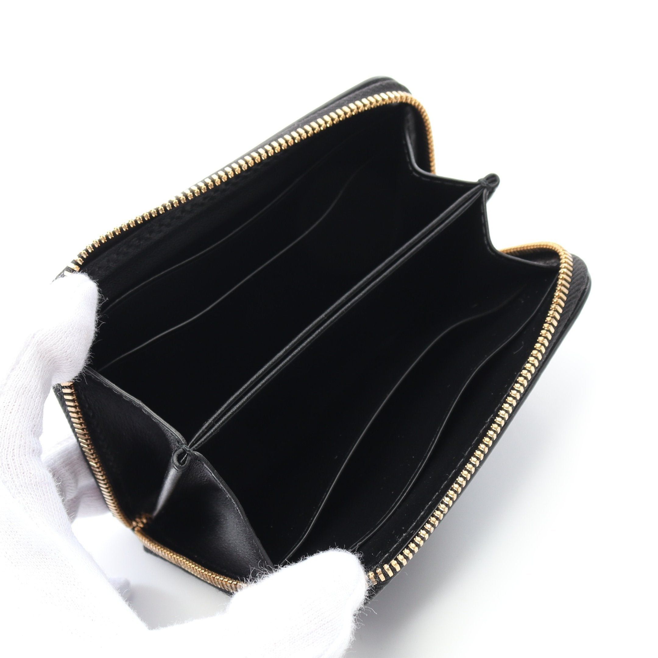 Bottega Veneta Bottega Veneta Intrecciato Card Case Coin Purse Leather Black Size ONE SIZE - 3 Thumbnail
