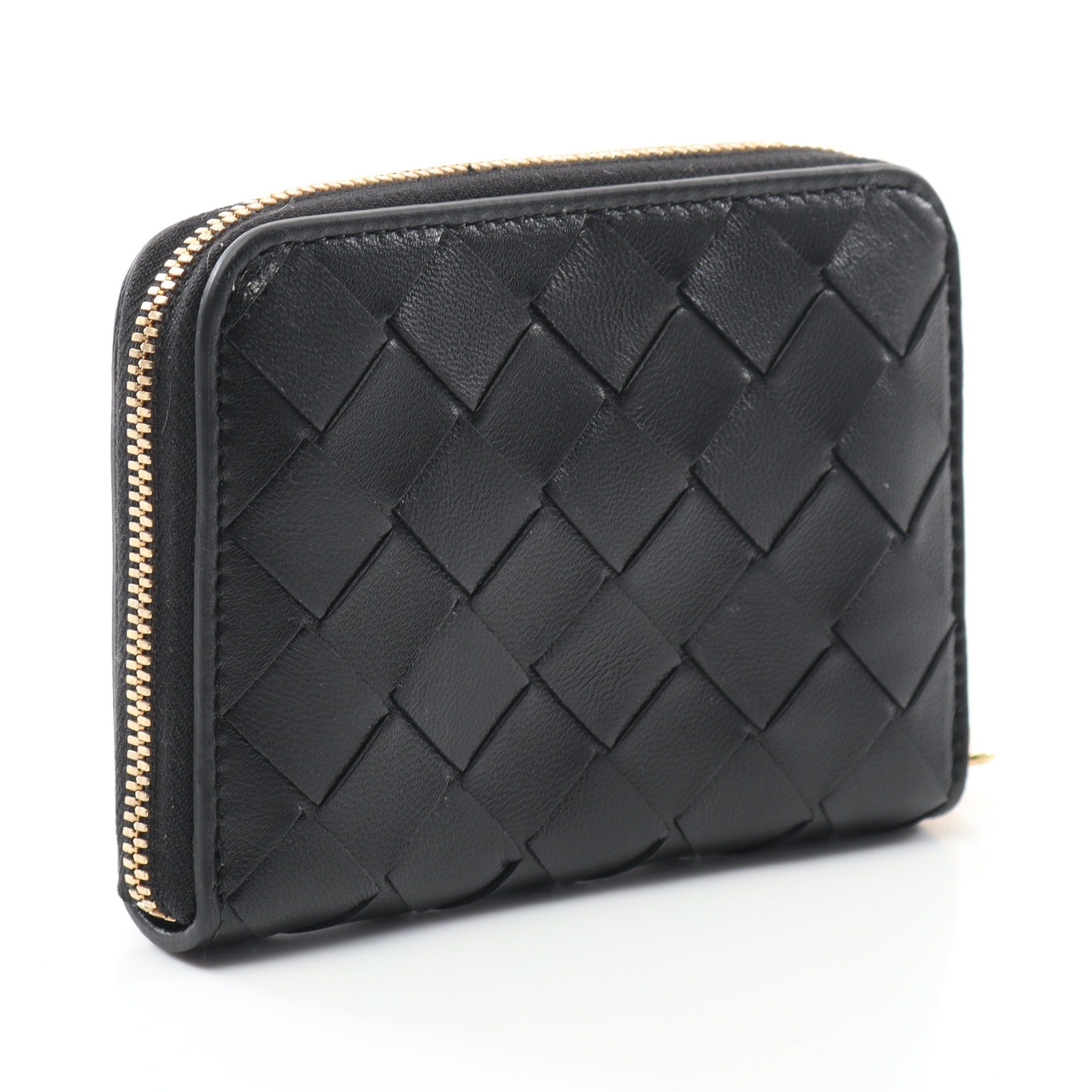 Bottega Veneta Bottega Veneta Intrecciato Card Case Coin Purse Leather Black Size ONE SIZE - 2 Thumbnail