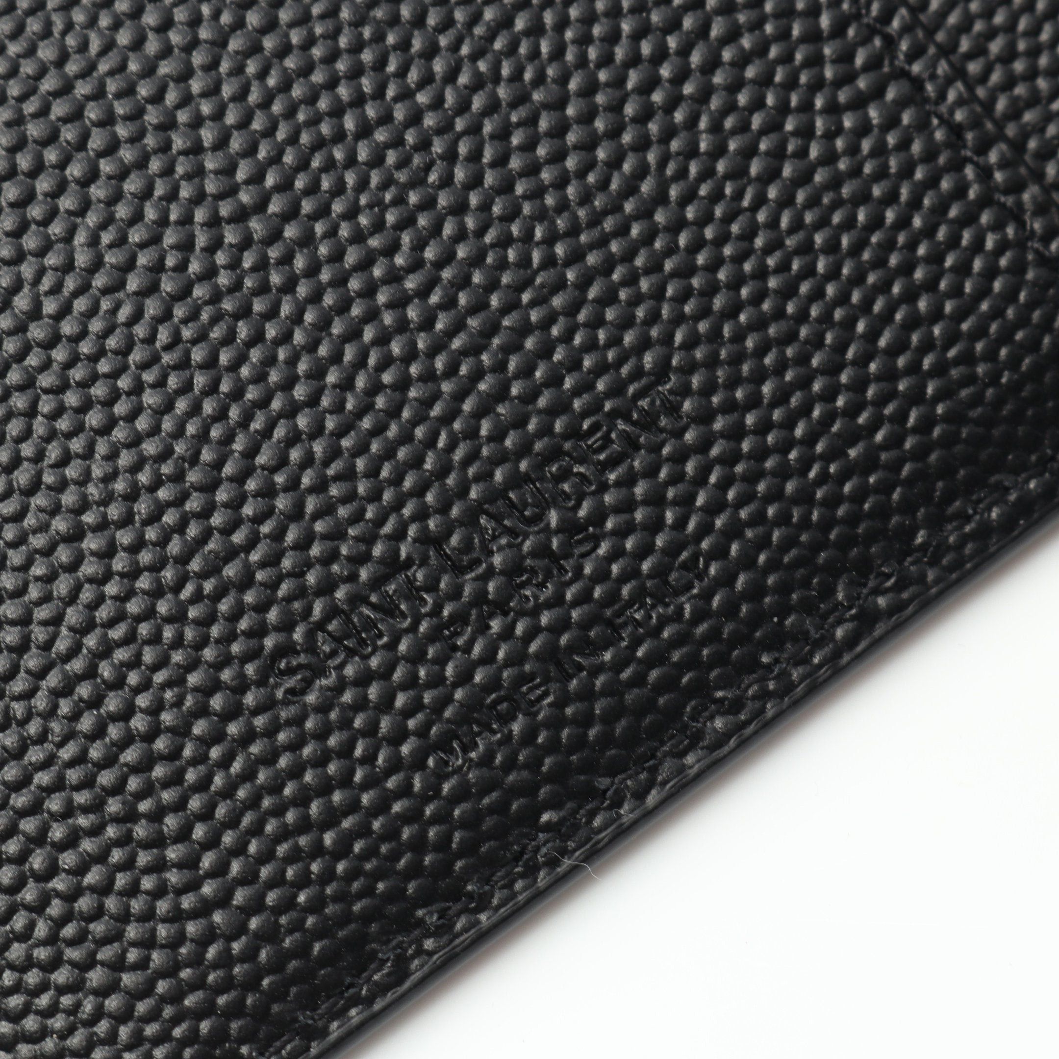 Yves Saint Laurent Yves Saint Laurent Bi-Fold Long Wallet Leather Black Size ONE SIZE - 5 Thumbnail