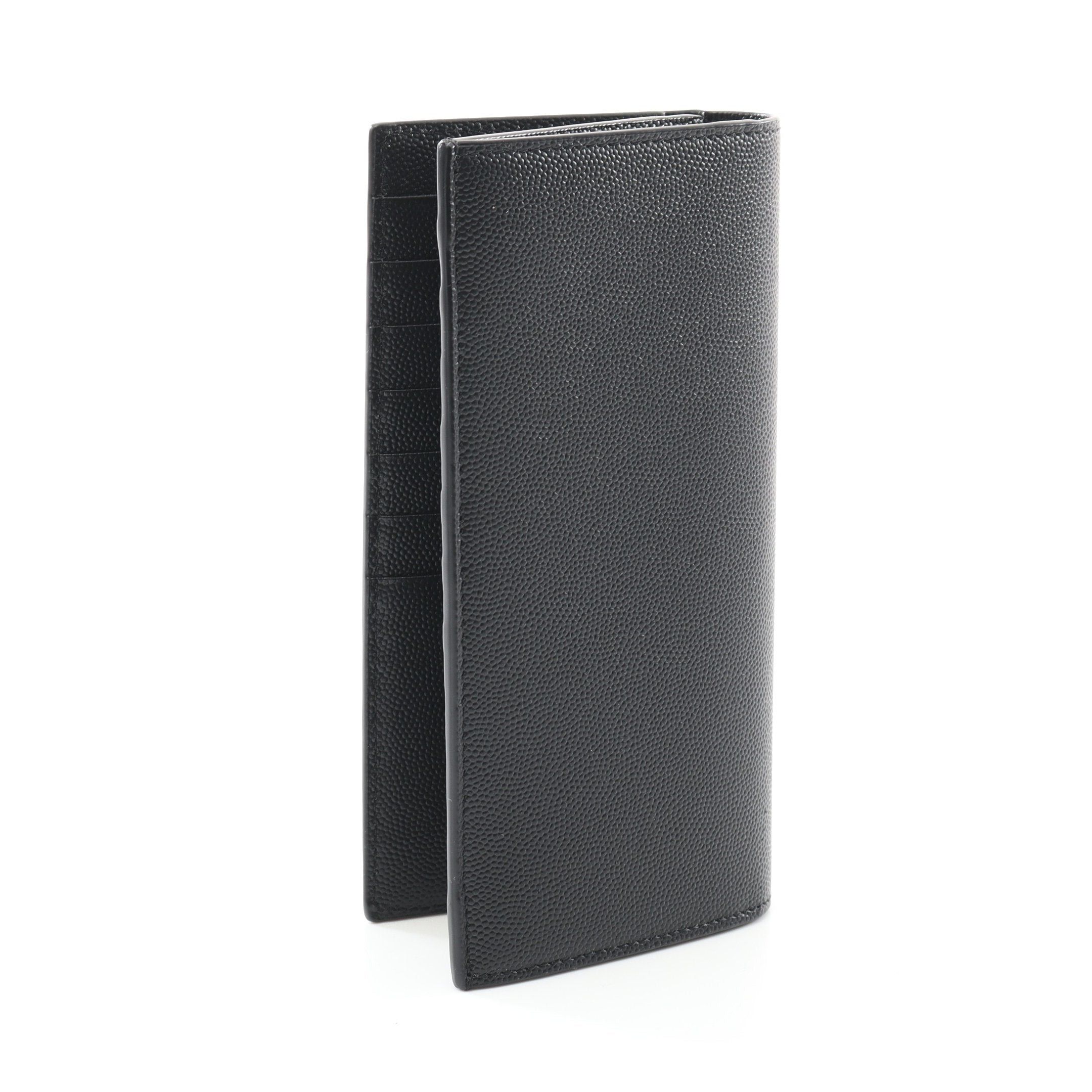 Yves Saint Laurent Yves Saint Laurent Bi-Fold Long Wallet Leather Black Size ONE SIZE - 2 Thumbnail