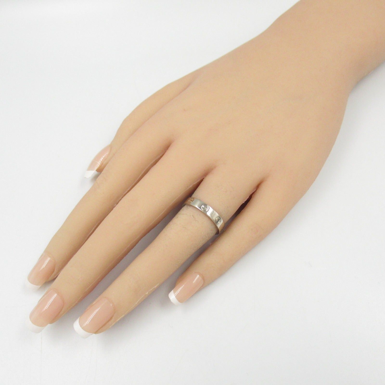 Cartier Cartier Mini Love Ring K18Wg (White Gold) Silver Size ONE SIZE - 7 Thumbnail