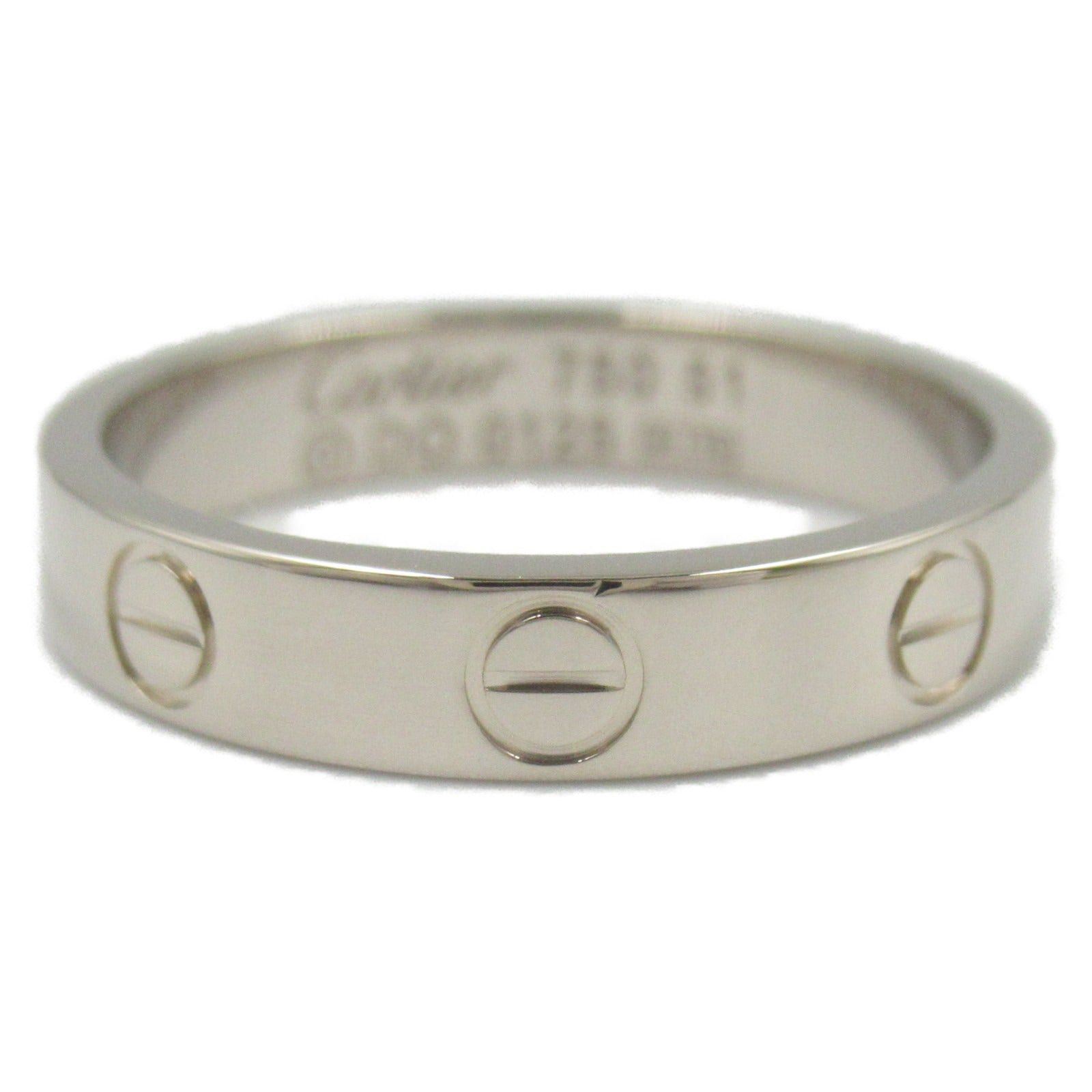 Cartier Cartier Mini Love Ring K18Wg (White Gold) Silver Size ONE SIZE - 3 Thumbnail