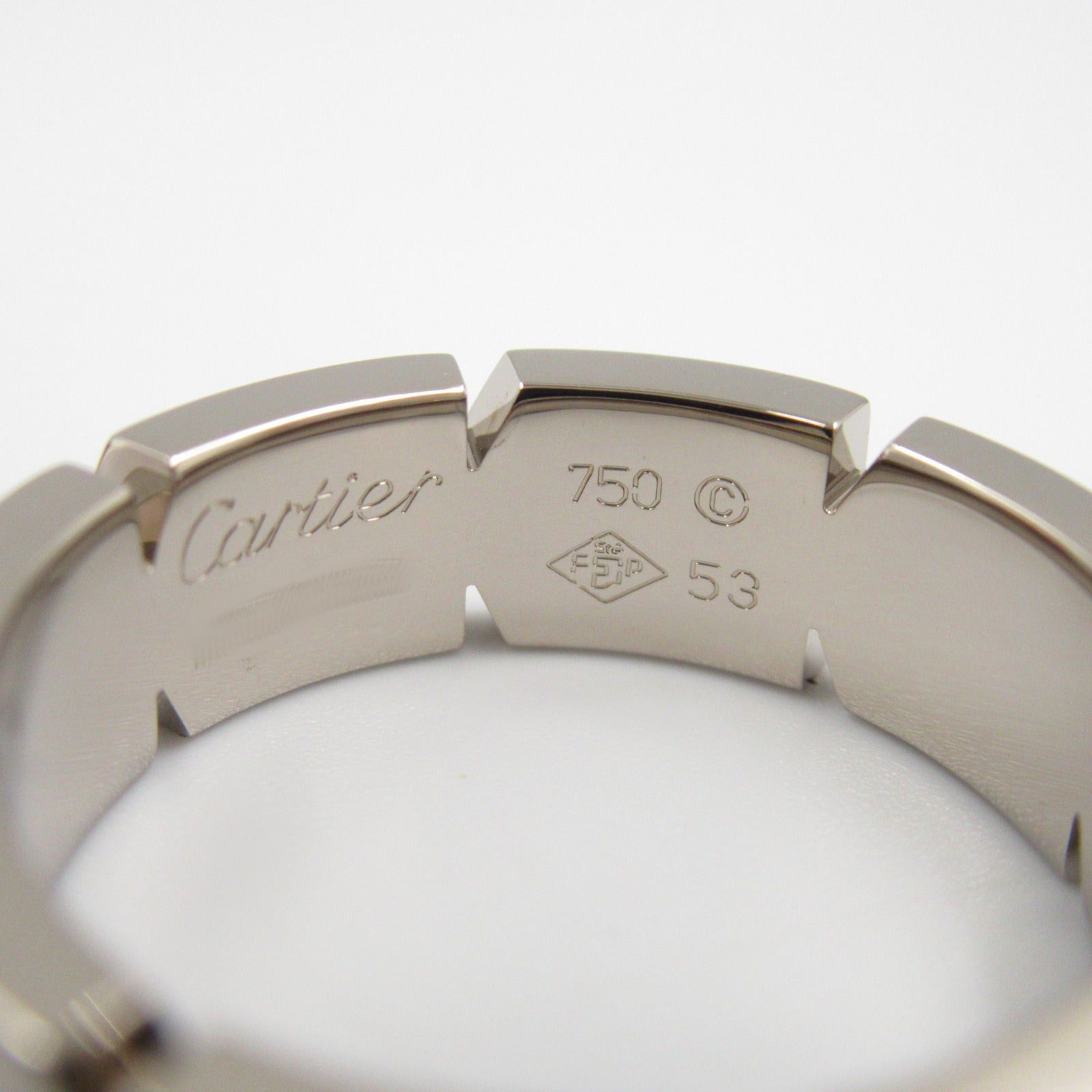 Cartier Cartier Tank Francaise Ring K18Wg (White Gold) Silver Size ONE SIZE - 4 Thumbnail
