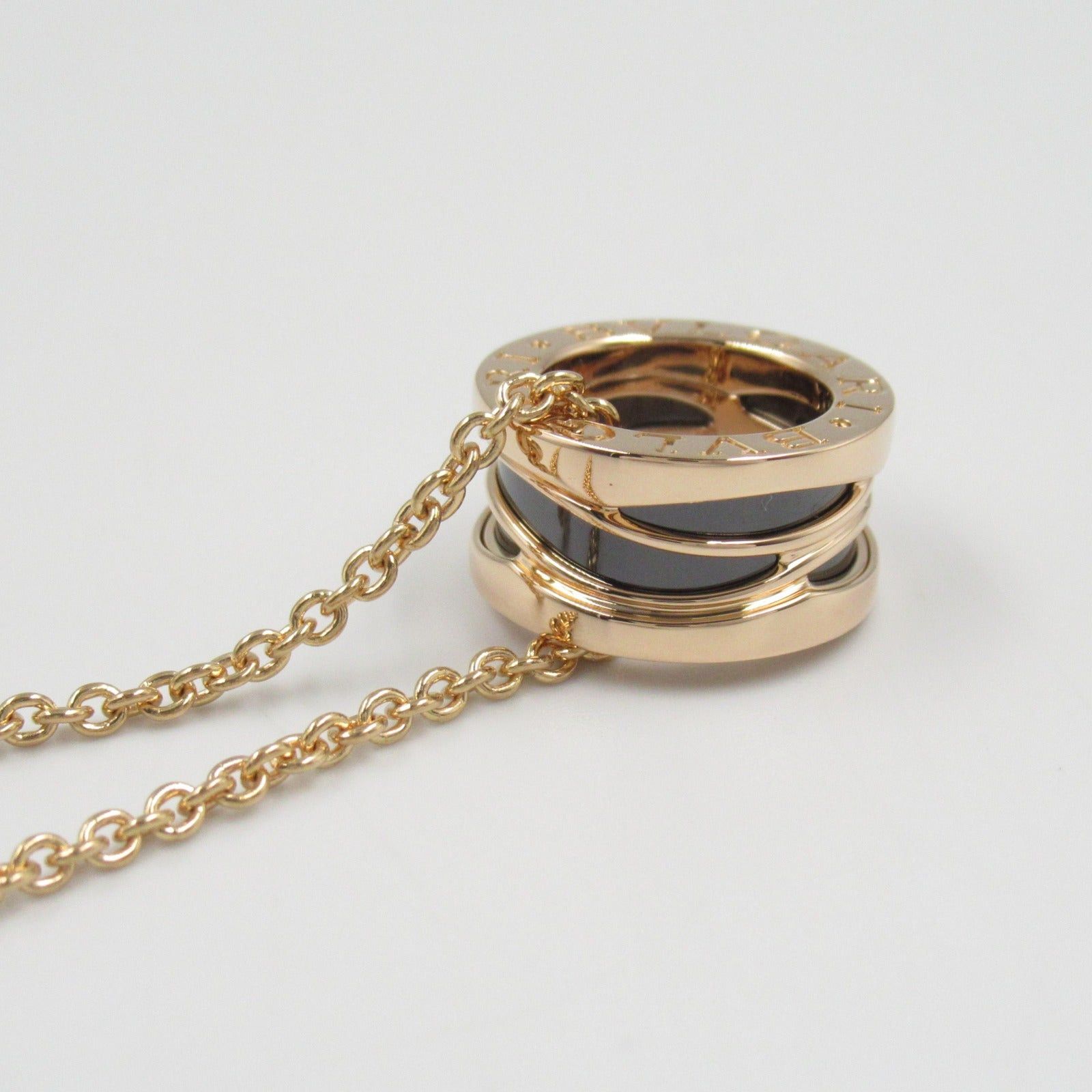 Bvlgari Bvlgari B Zero One Design Legend Necklace Ceramic K18Pg (Pink Gold) Black Gold Size ONE SIZE - 7 Thumbnail