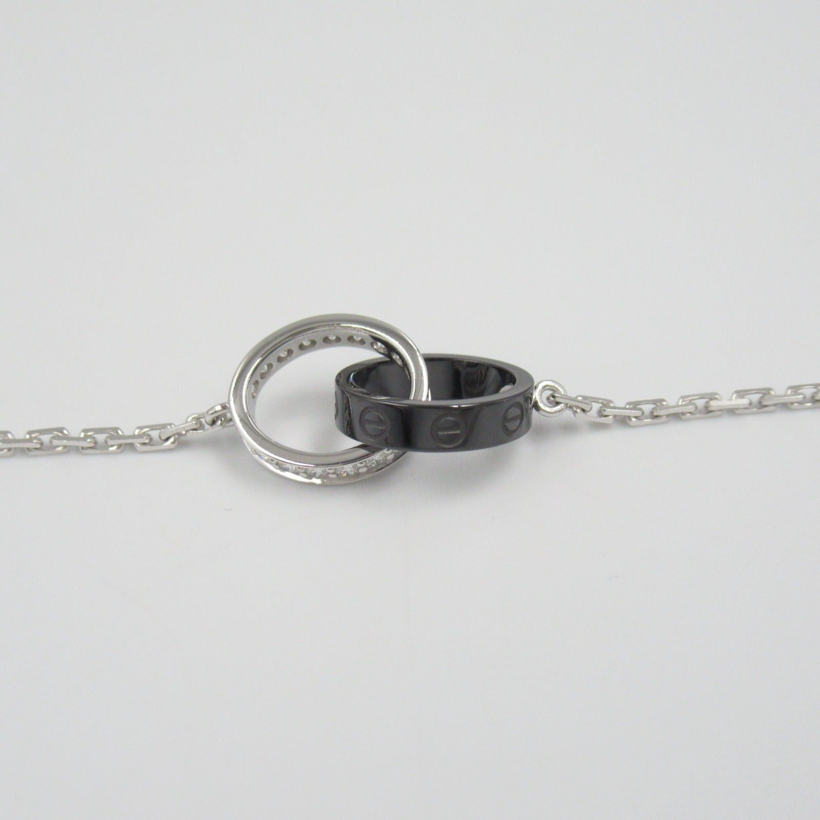 Cartier Cartier Baby Love Necklace Diamond Ceramic K18Wg (White Gold) Clear Size ONE SIZE - 6 Thumbnail