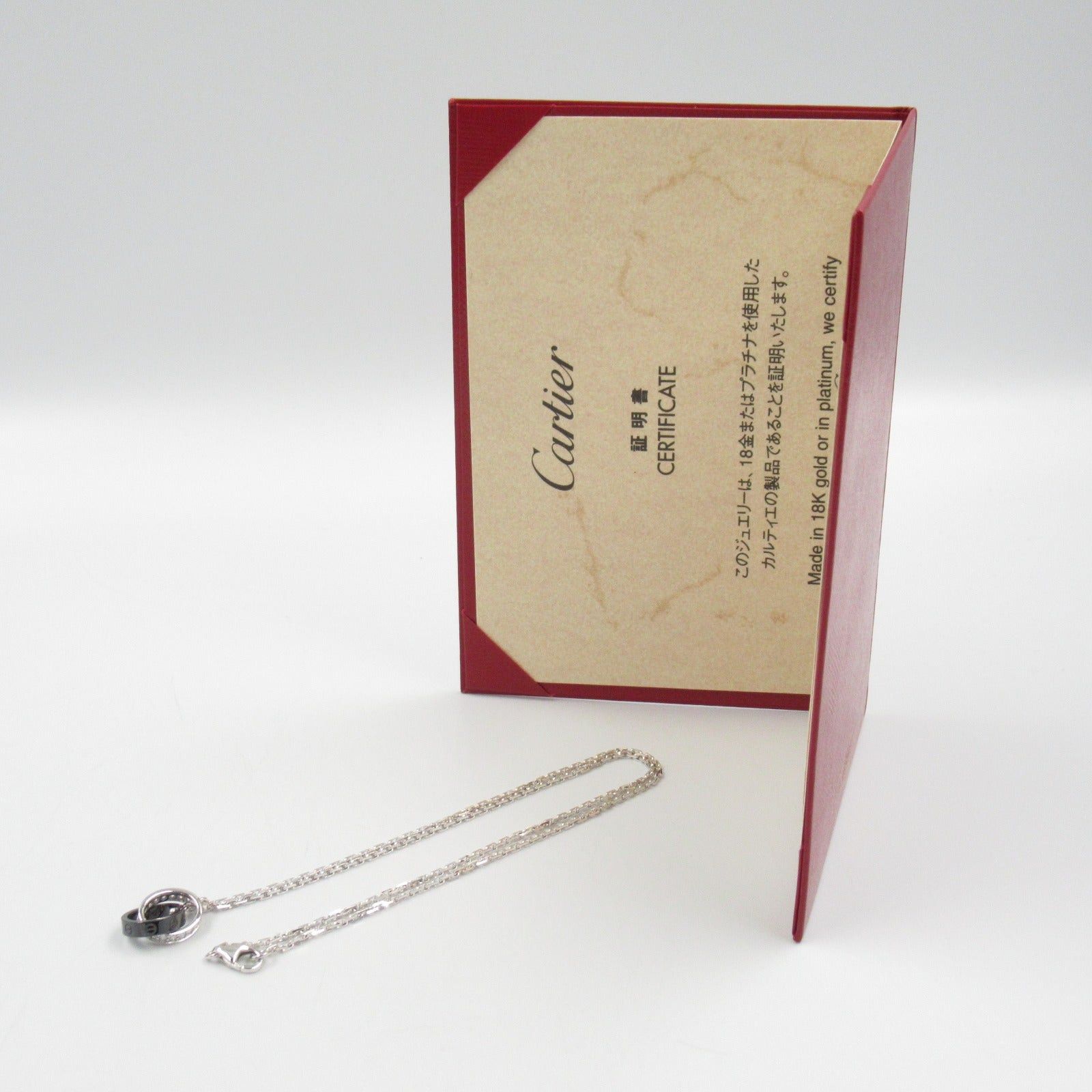 Cartier Cartier Baby Love Necklace Diamond Ceramic K18Wg (White Gold) Clear Size ONE SIZE - 7 Thumbnail