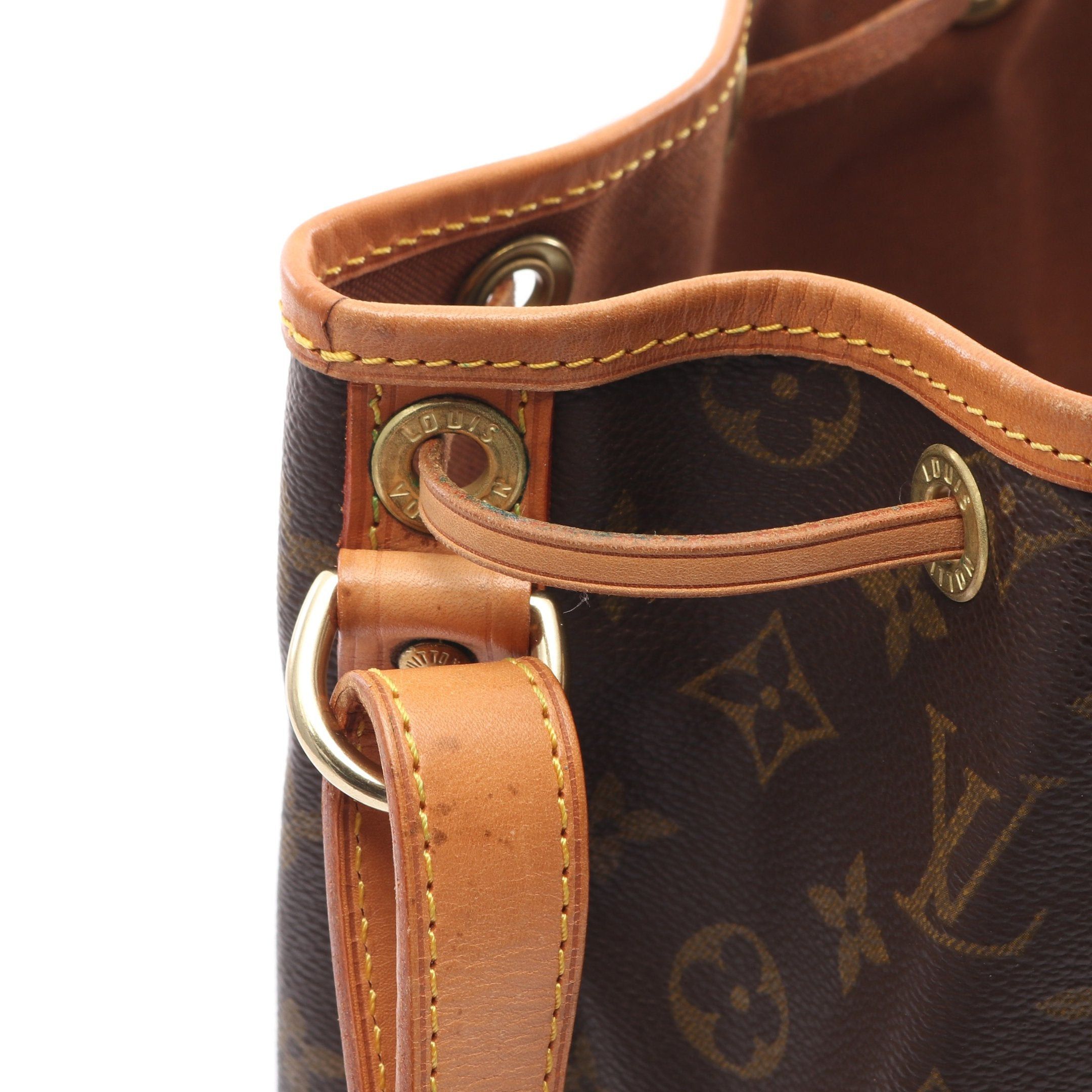 Louis Vuitton Louis Vuitton Noe Monogram Shoulder Bag Leather Brown Size ONE SIZE - 9 Thumbnail
