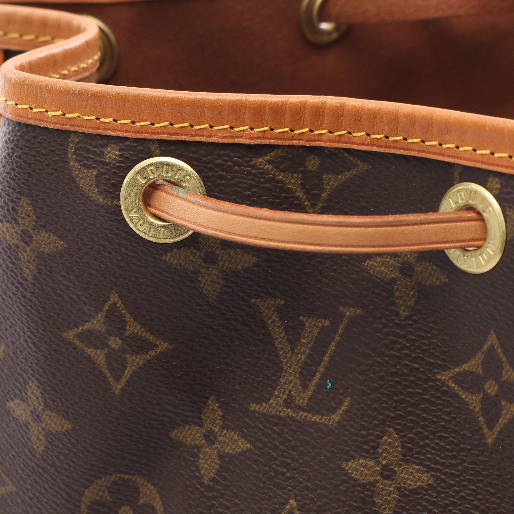 Louis Vuitton Louis Vuitton Noe Monogram Shoulder Bag Leather Brown Size ONE SIZE - 10 Thumbnail