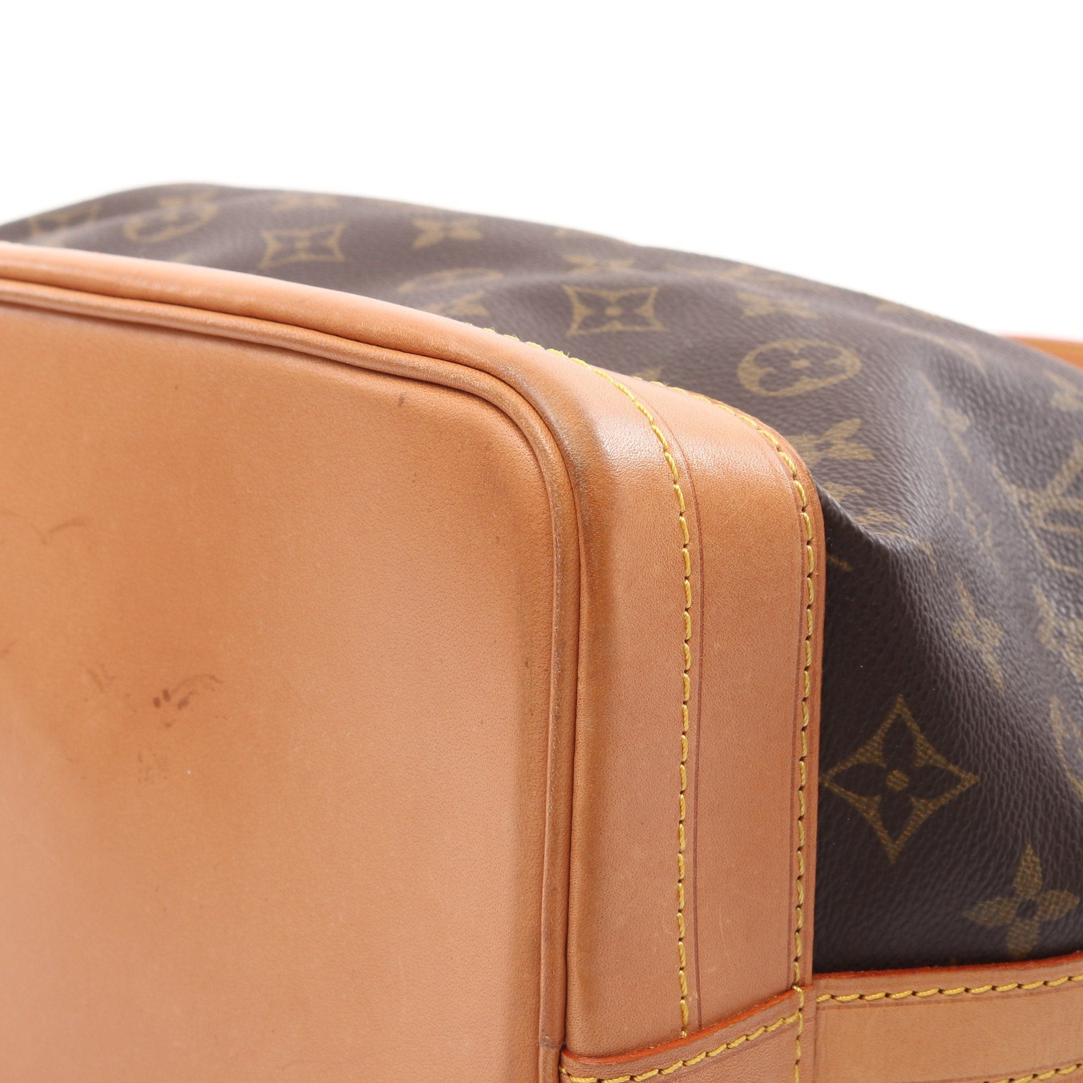 Louis Vuitton Louis Vuitton Noe Monogram Shoulder Bag Leather Brown Size ONE SIZE - 7 Thumbnail