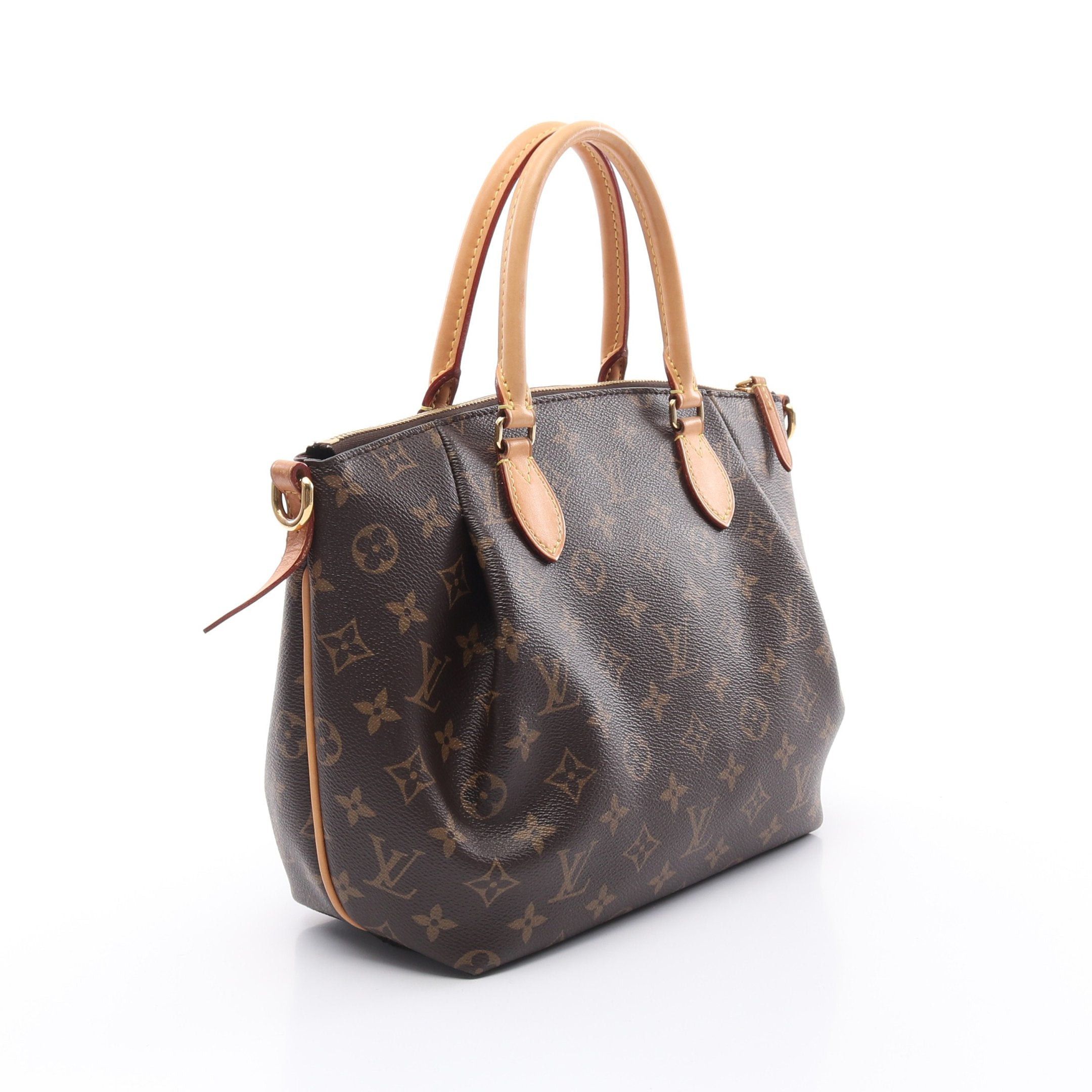 Louis Vuitton Louis Vuitton Turen Pm Monogram Handbag Leather Brown Size ONE SIZE - 2 Thumbnail