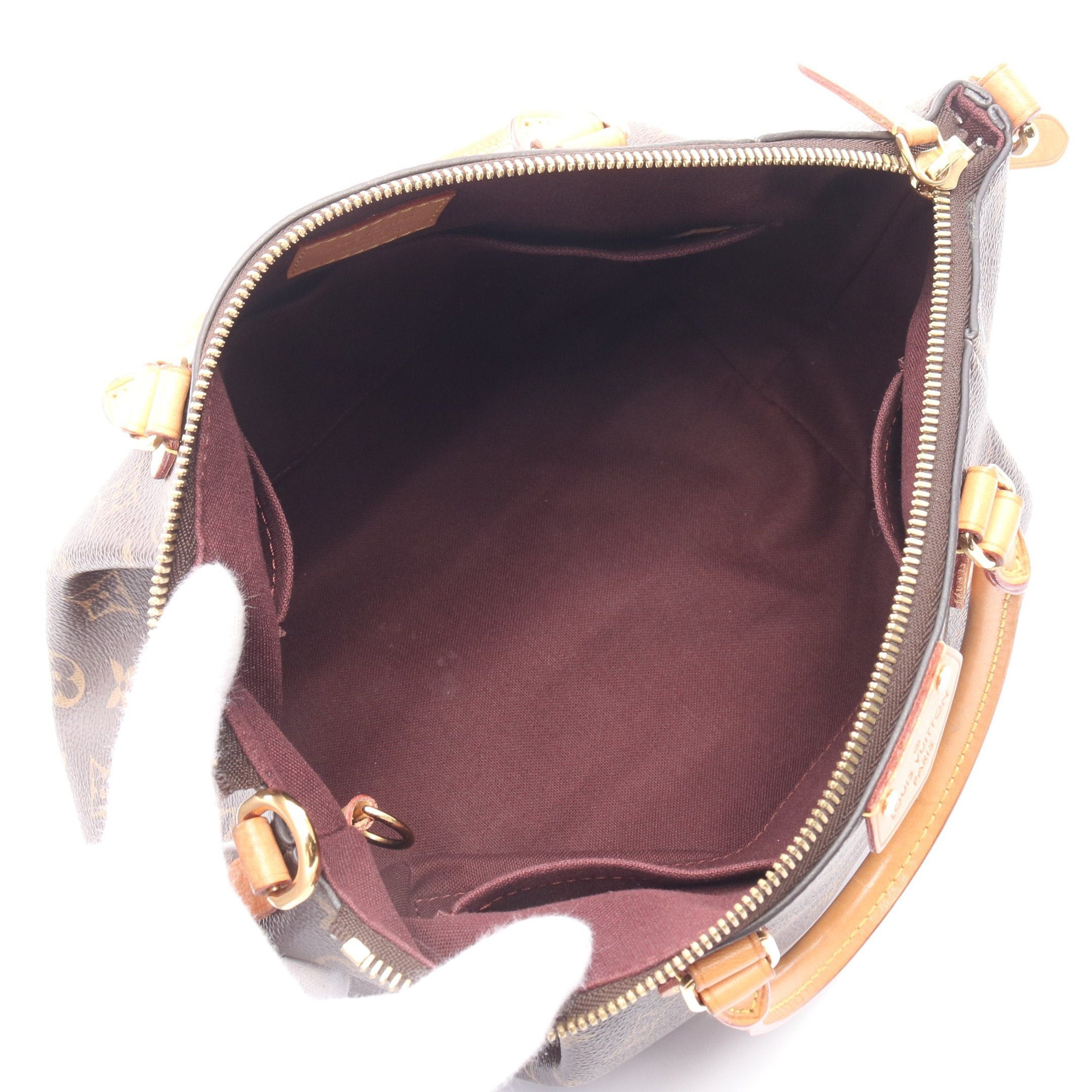 Louis Vuitton Louis Vuitton Turen Pm Monogram Handbag Leather Brown Size ONE SIZE - 3 Thumbnail