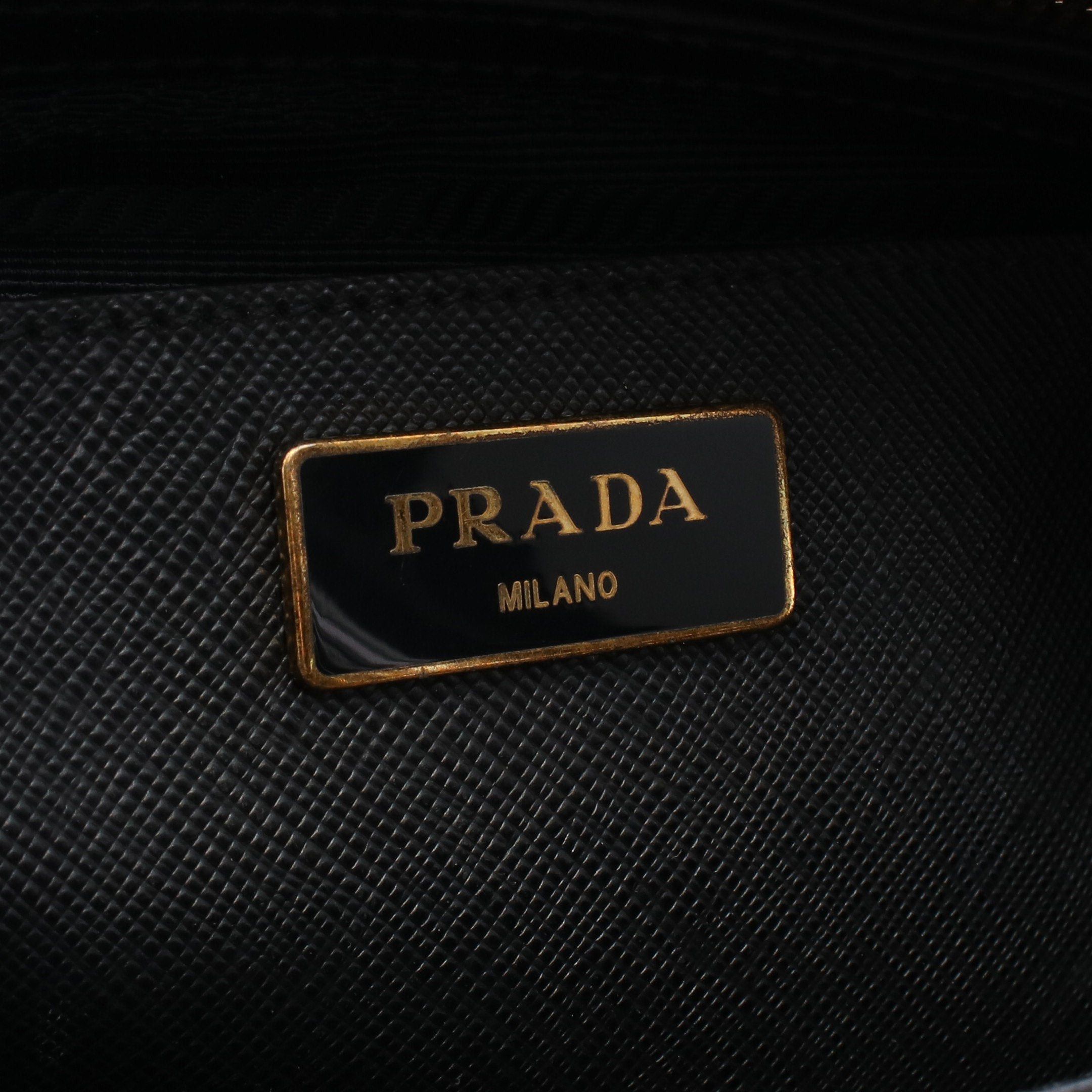 Prada Prada Handbag Leather Black Size ONE SIZE - 4 Thumbnail