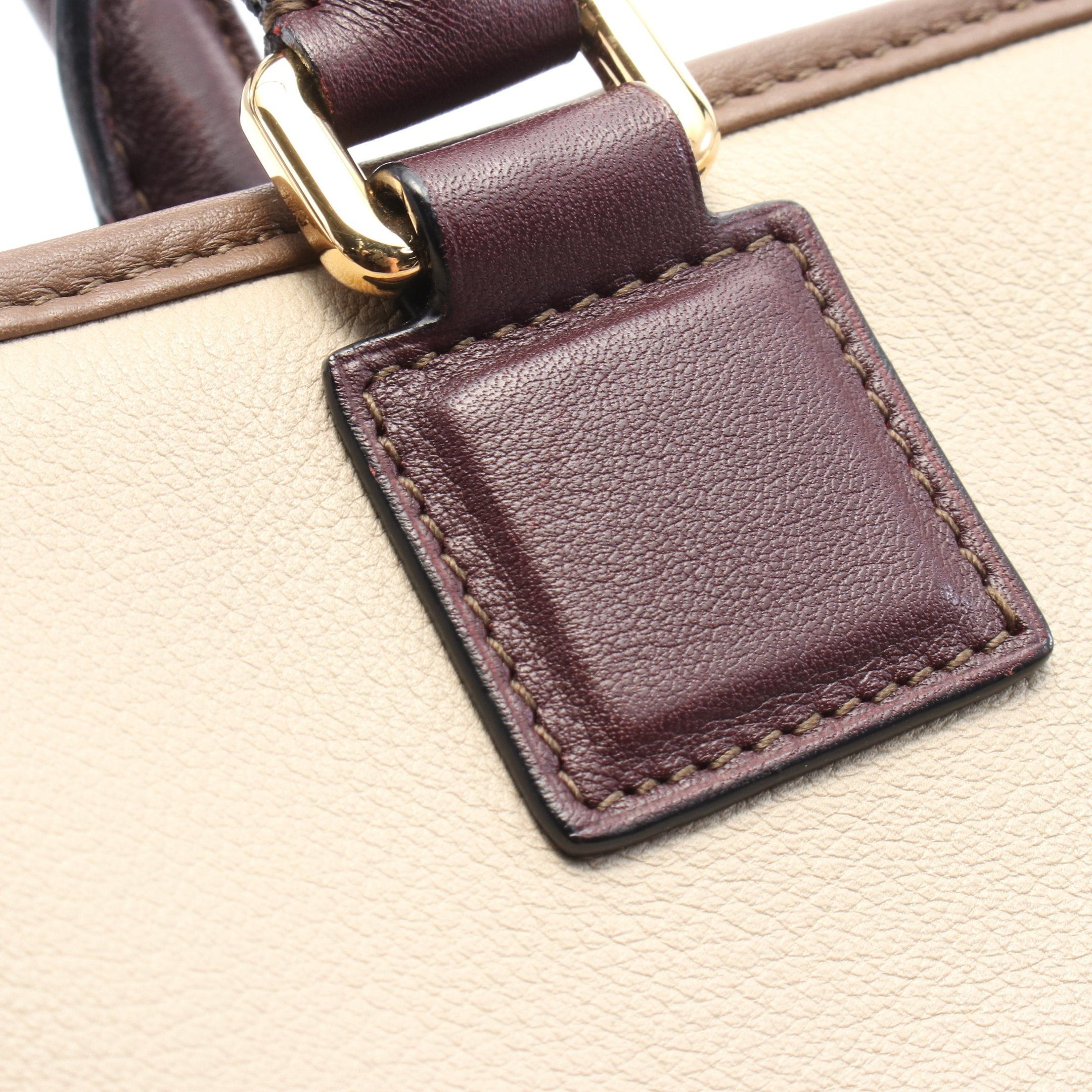 Loewe Loewe Handbag Tricolor Leather Beige Brown Bordeaux Size ONE SIZE - 7 Thumbnail